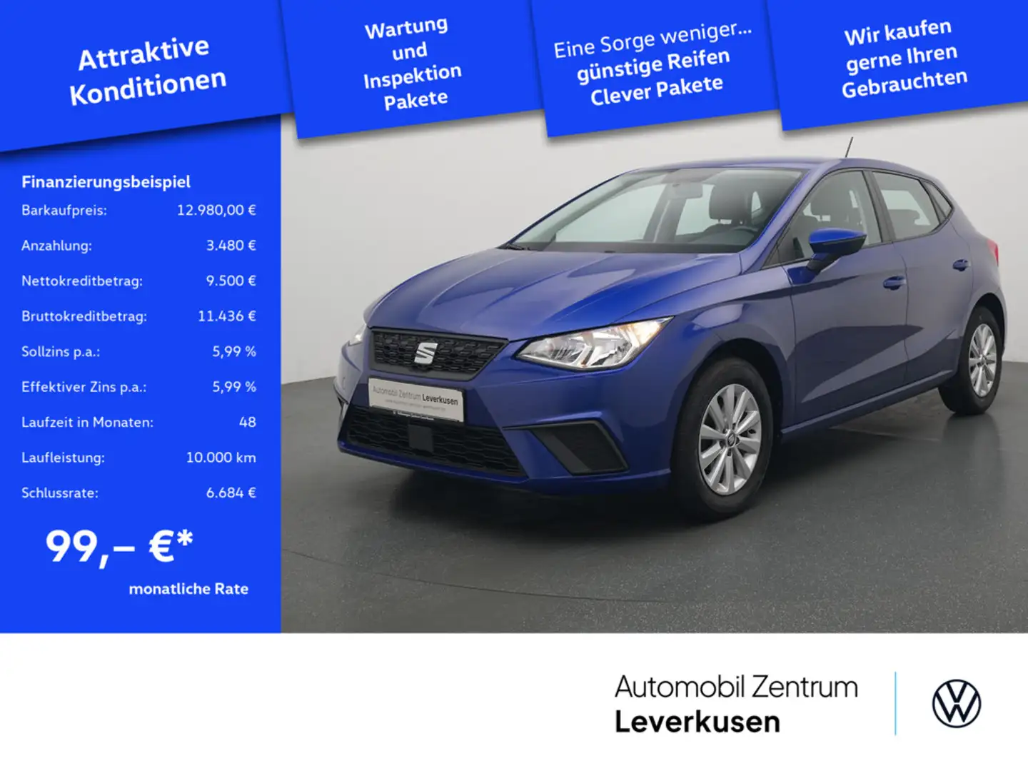 SEAT Ibiza Style PDC NAVI APP CONNECT SHZ Schwarz - 1