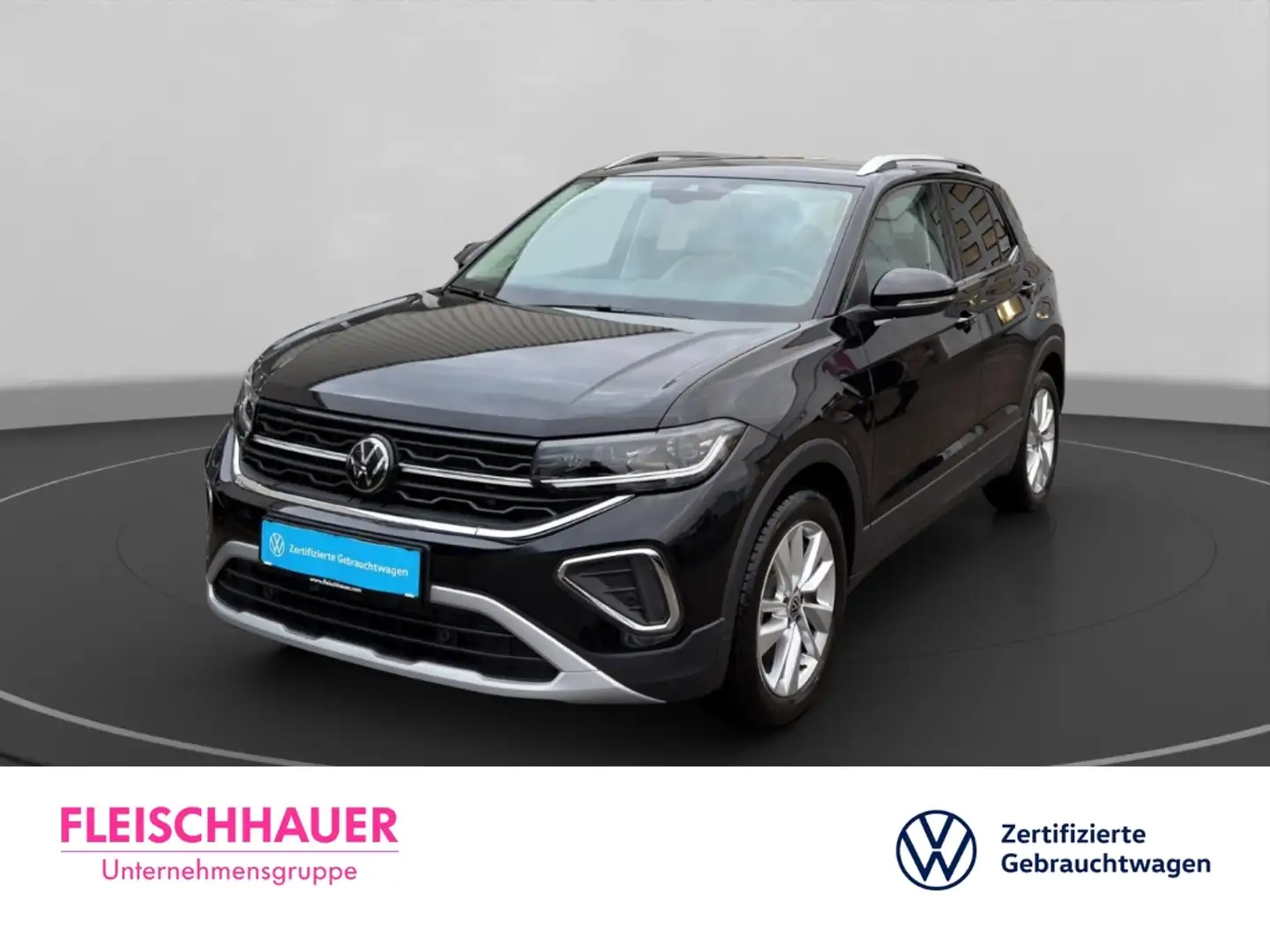 Volkswagen T-Cross 1.0 TSI Style+KLIMA+PDC+SHZ+RFK+NAVI+DAB Schwarz - 1