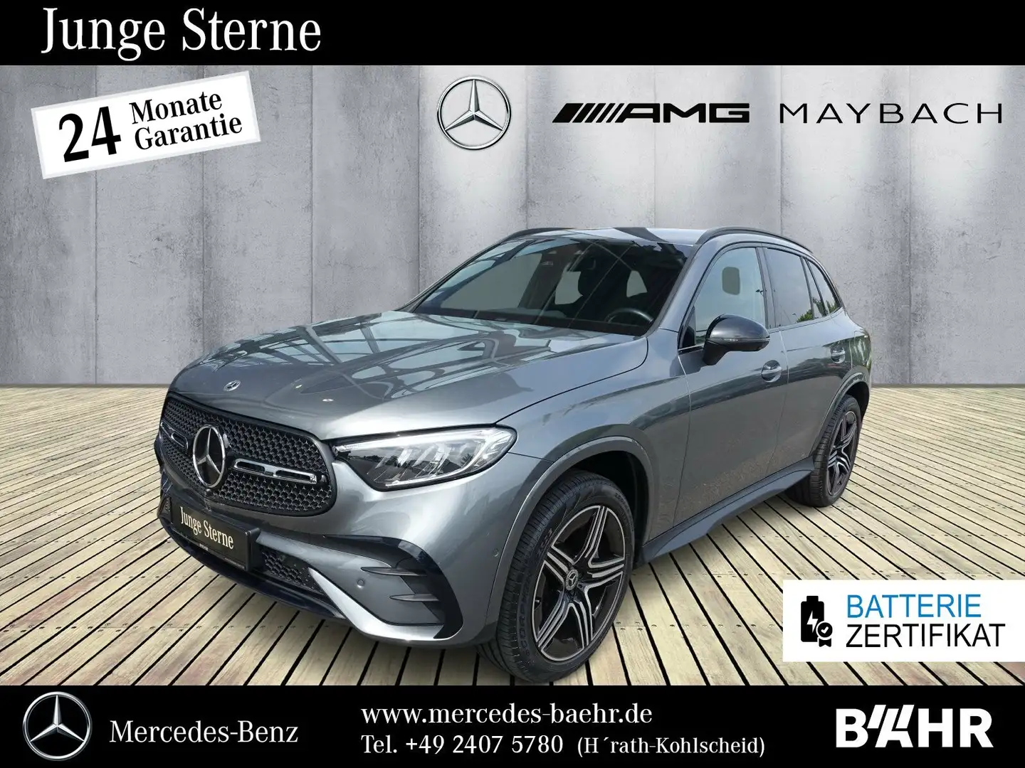 Mercedes-Benz GLC 300 GLC 300 e 4M AMG+Night/MBUX/AHK/360°/Distronic Grau - 1