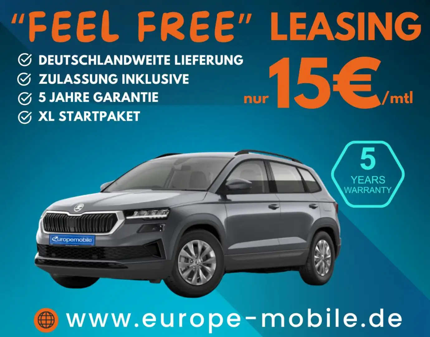 Skoda Karoq SELECTION 2025 1.5 TSI DSG (UVP 44.321€ /KW24/25) Grau - 1