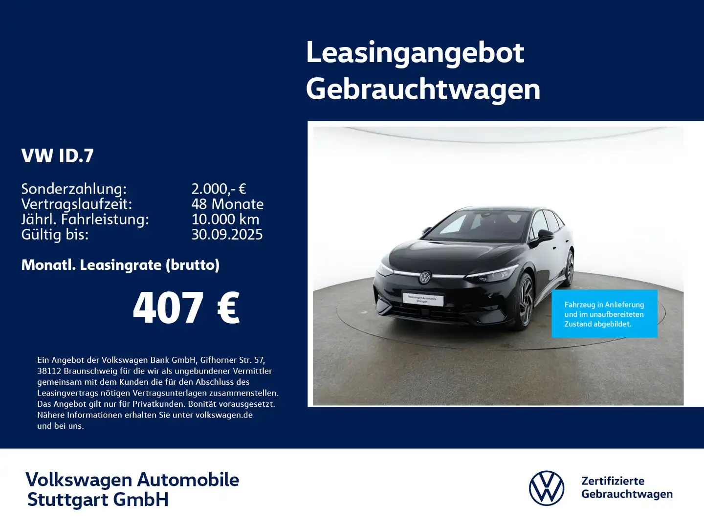 Volkswagen ID.7 Lim.Pro Navi AHK Kamera Schwarz - 1