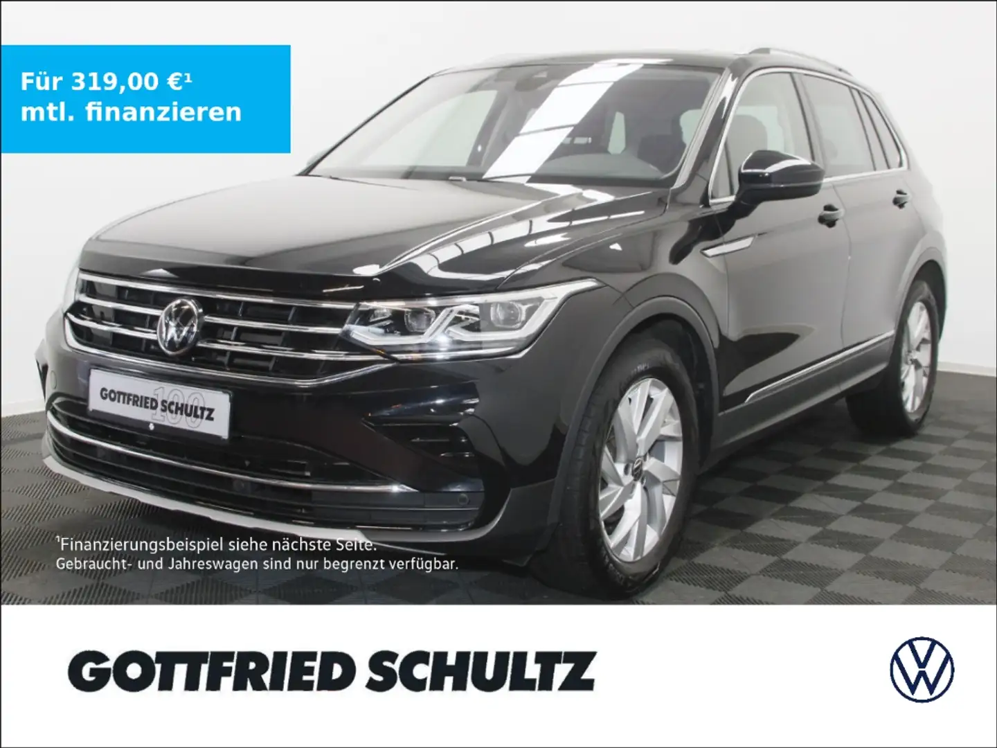 Volkswagen Tiguan 2.0 TDI Elegance DSG   IQ.Light   Pano   SHZ Zwart - 1
