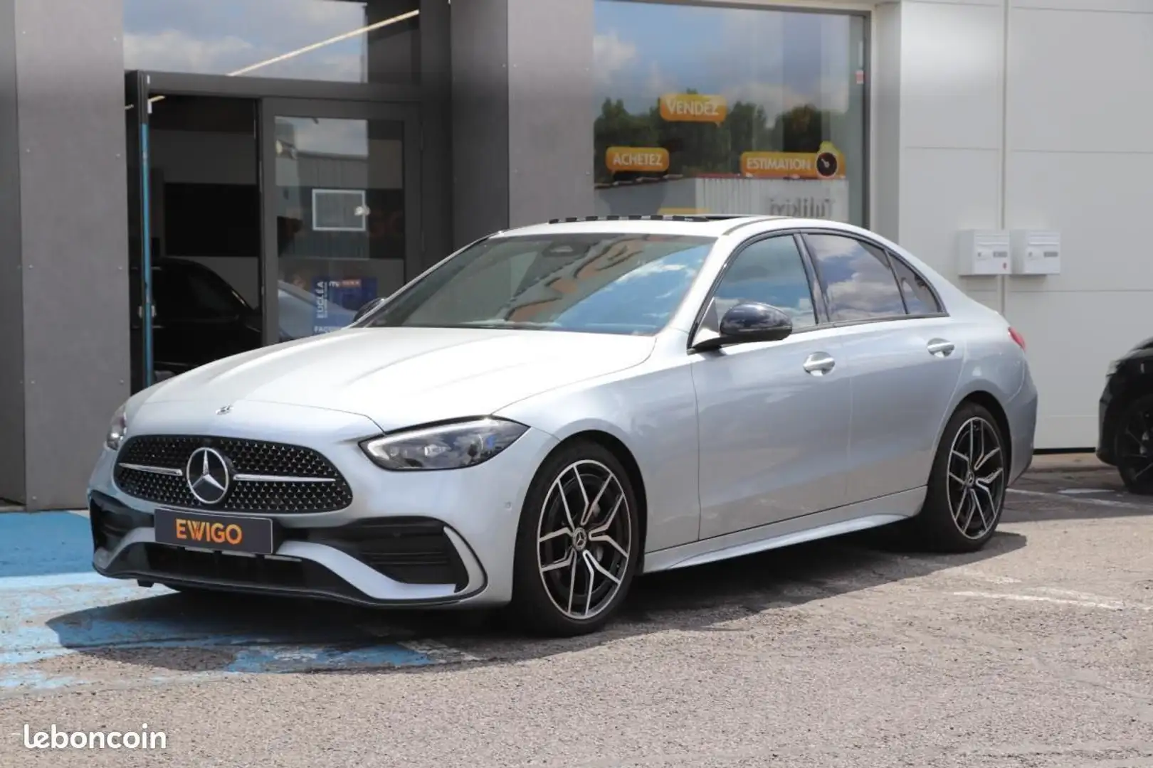 Mercedes-Benz C 300 Mercedes 2.0 300 D 265 AMG LINE BVA TOIT OUVRANT C Gris - 1