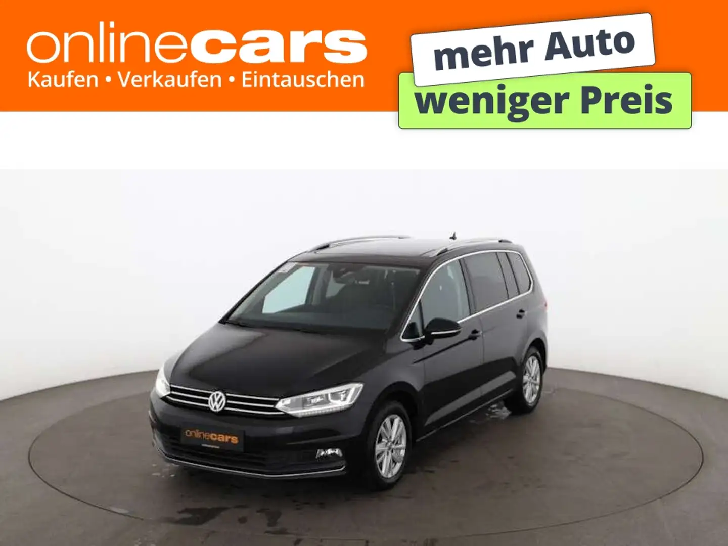 Volkswagen Touran 2.0 TDI Highline 7-SITZER LED SKY AHK NAVI Schwarz - 1