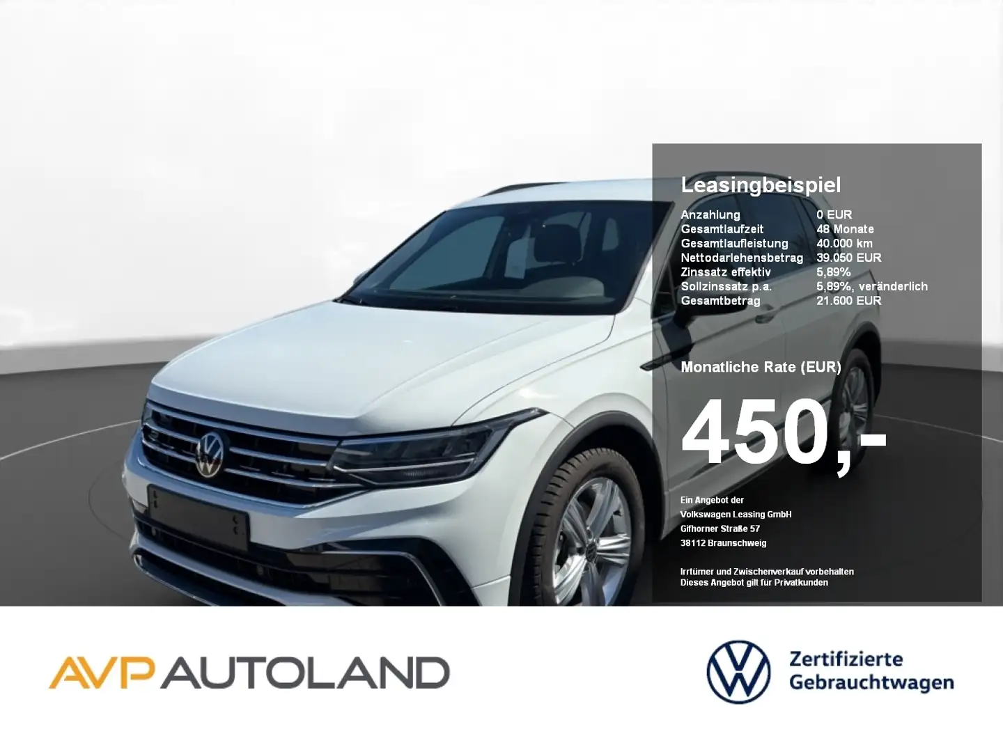 Volkswagen Tiguan 1.5 TSI DSG R-Line | NAVI | AHK | ACC | Weiß - 1