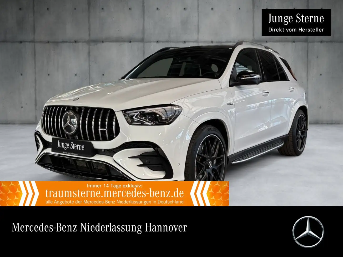 Mercedes-Benz GLE 53 AMG GLE 53 HYBRID 4M NIGHT+PANO+360+AHK+MULTIBEAM+22" Blanc - 1