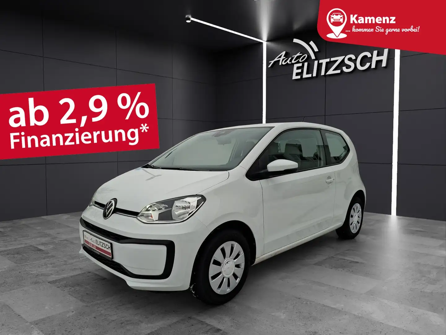 Volkswagen up! 1.0 Basis Klima DAB Blanc - 1