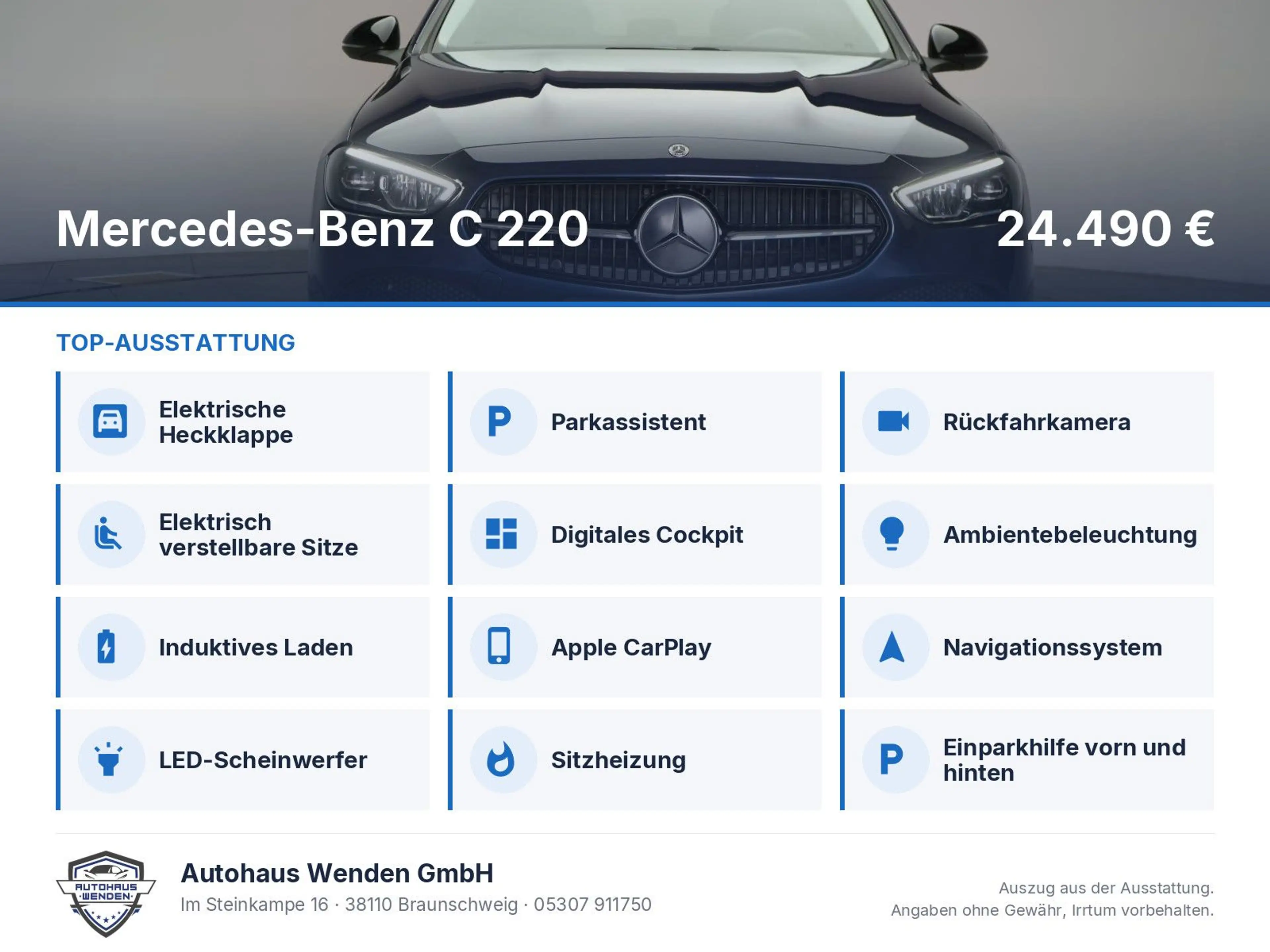 Mercedes-Benz C 220 d T 9G-Tronic Avantgarde Temp/Kamera/Lane/ — photo 6