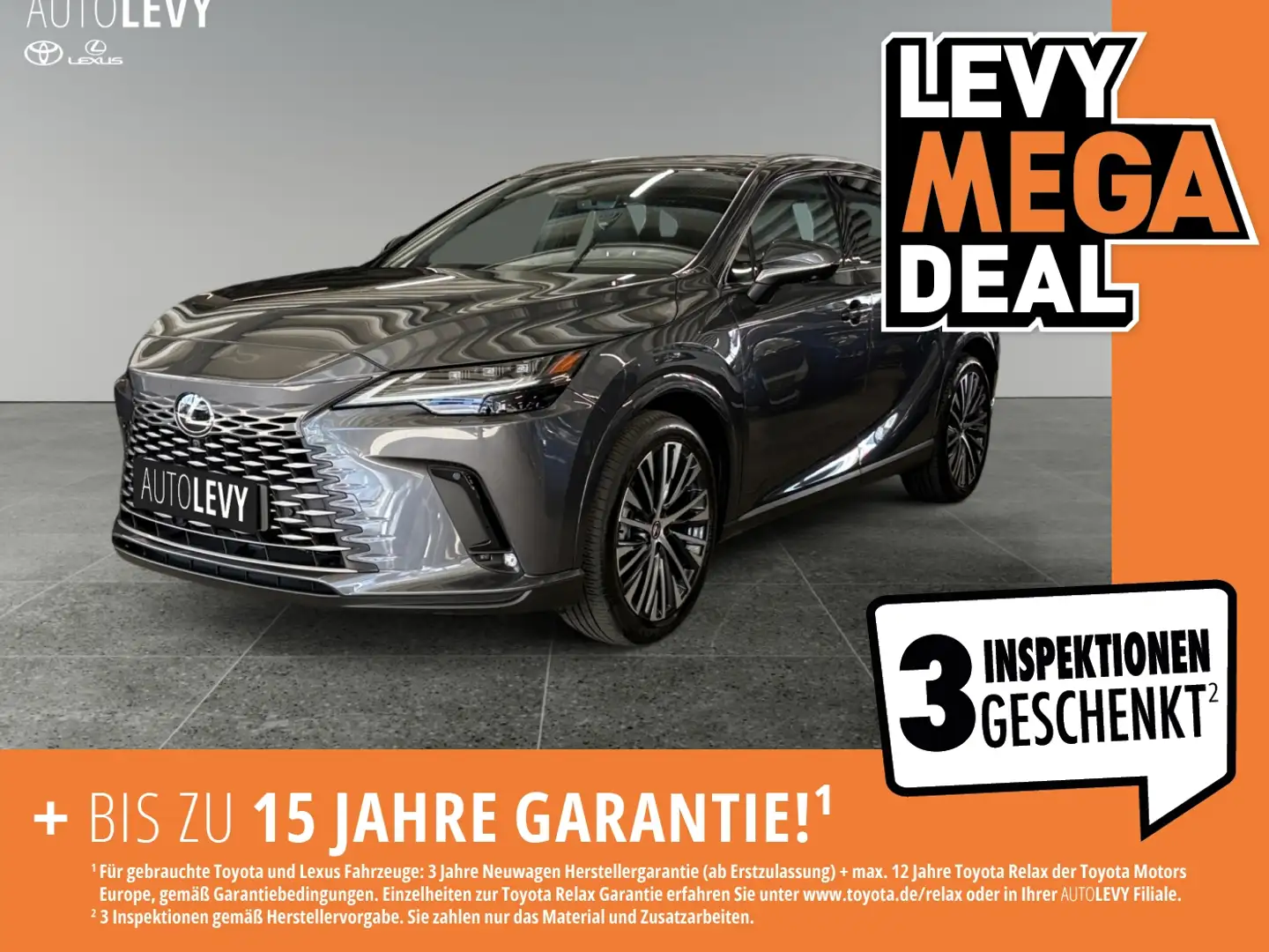 Lexus RX 450h + Executive Line +Pano+HeadUp+Navi+ Grau - 1