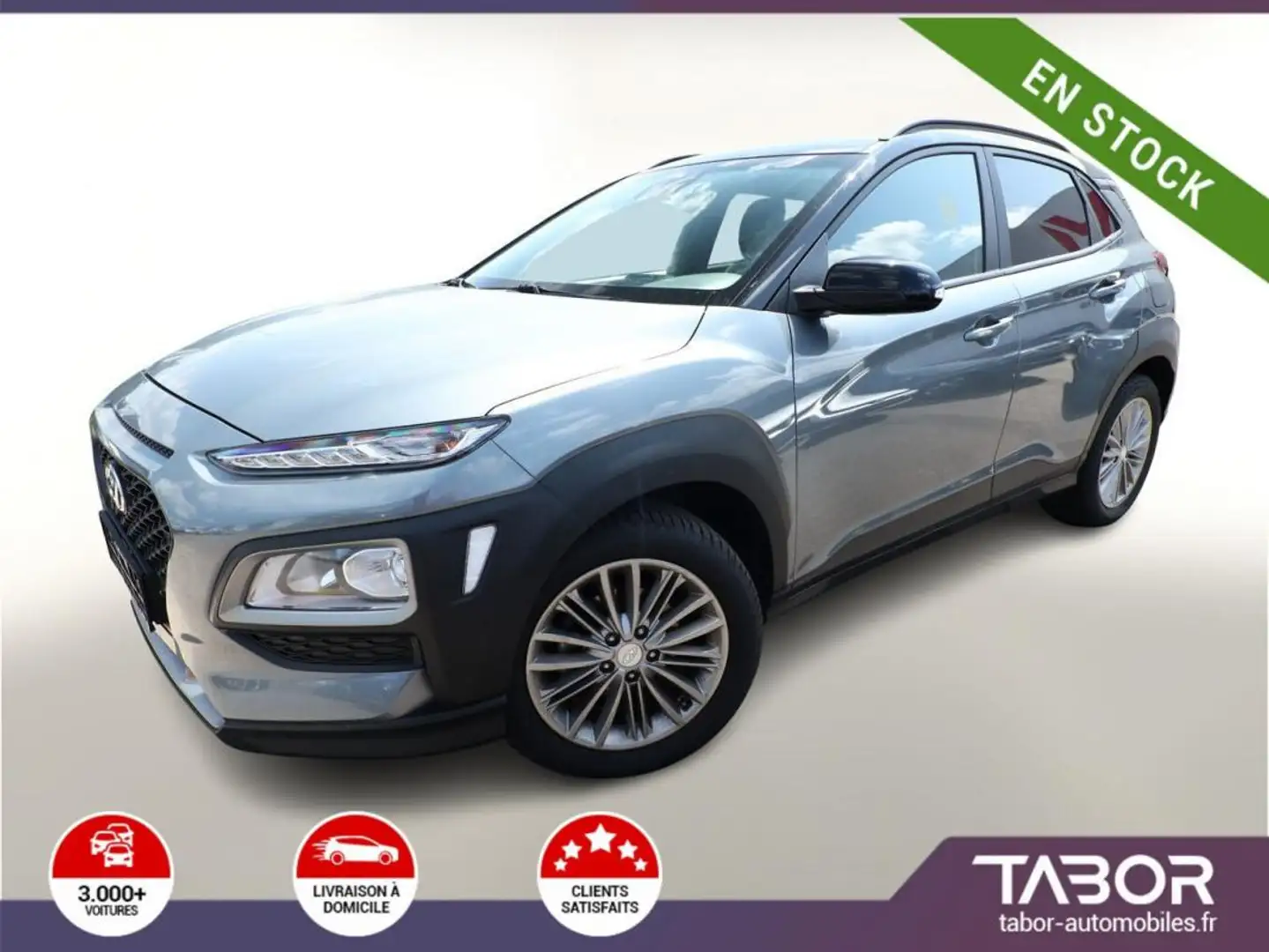 Hyundai KONA 1.0 T-GDI 120 Advantage+ LED GPS Gris - 1