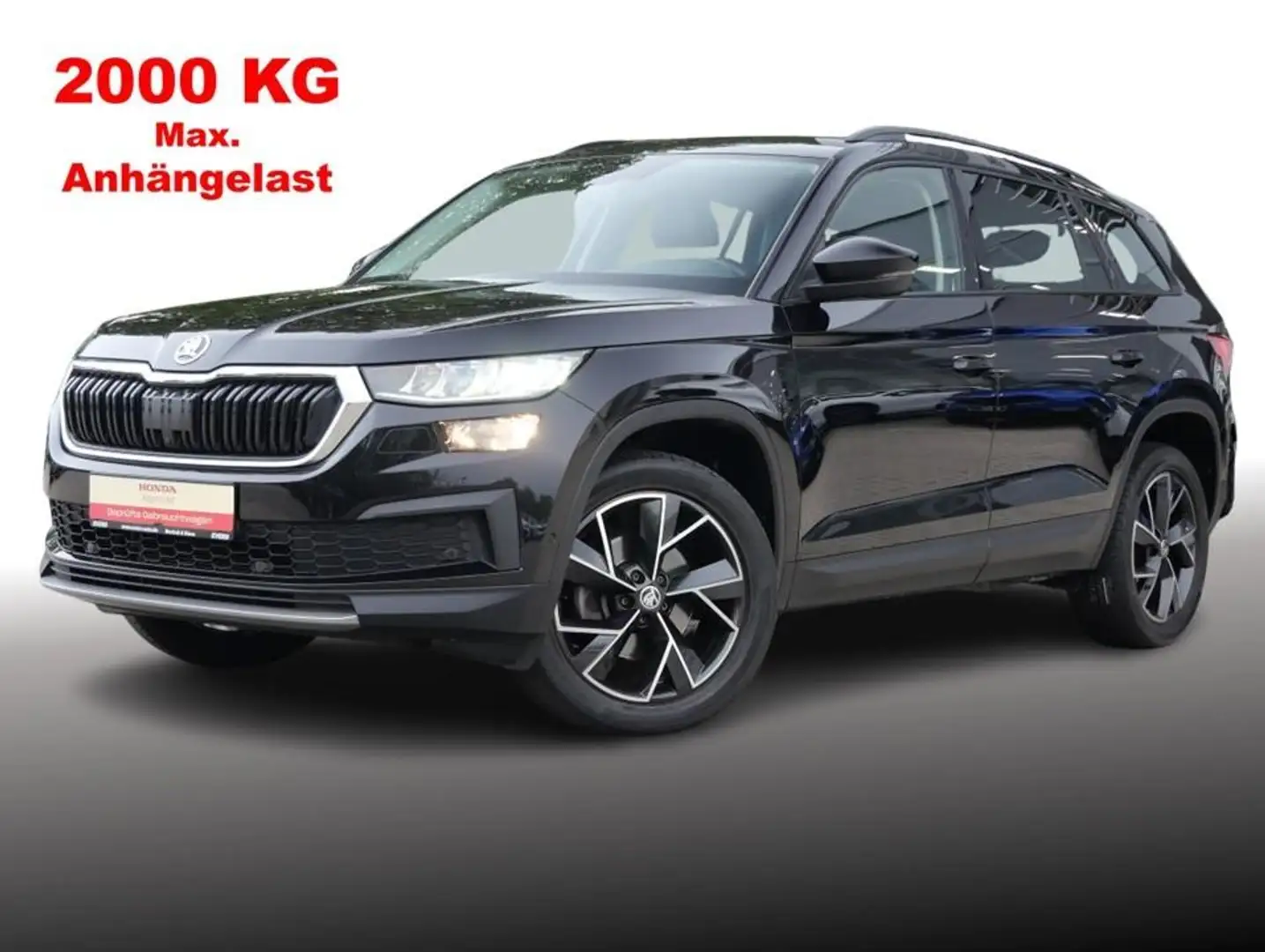 Skoda Kodiaq 2.0 TDI DSG  LEDER+AHK+360°KAM+STDHZG+ACC Zwart - 2