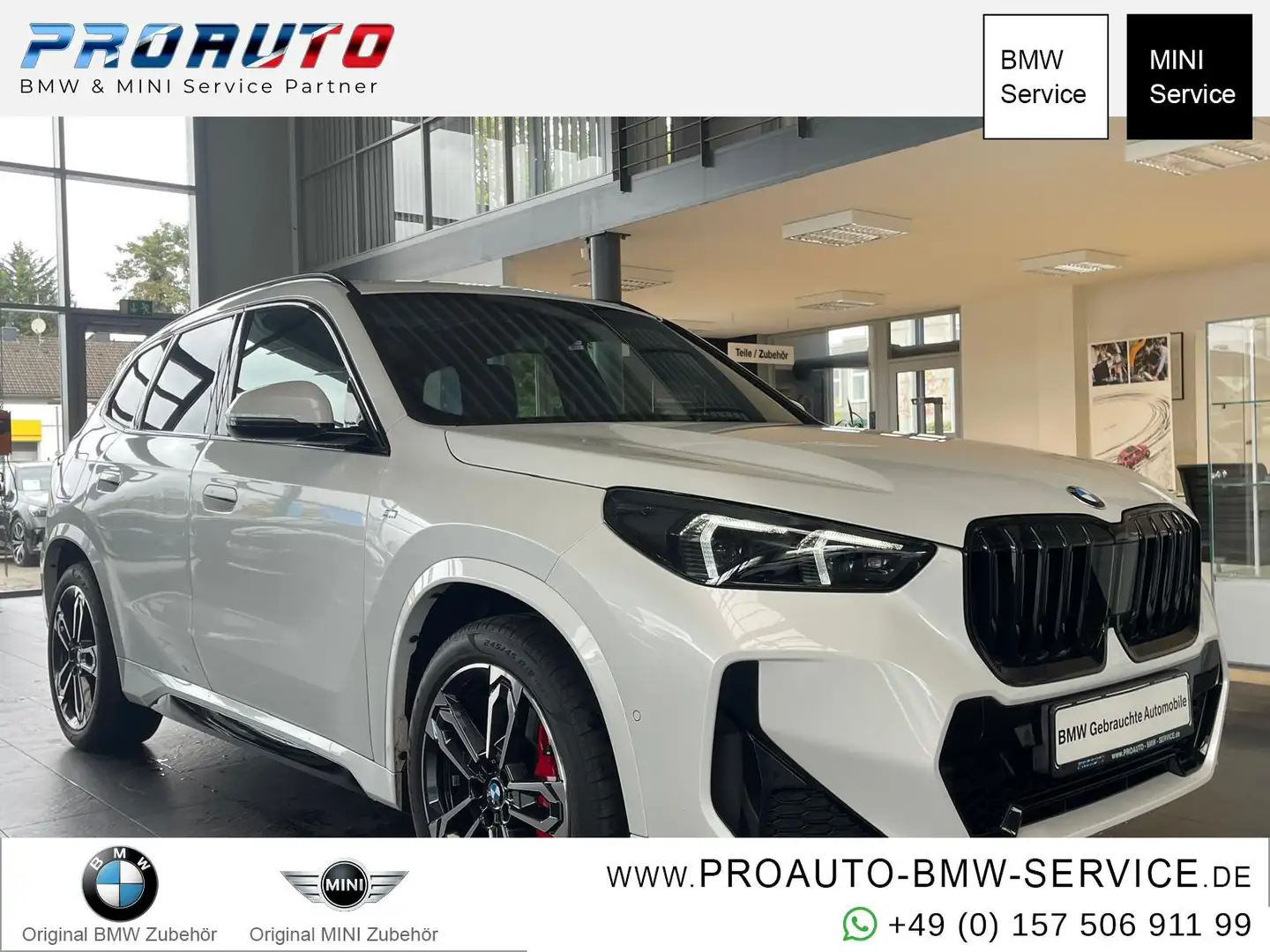 BMW X1 18i sDrive M Sport Pro A-LED/AHK/Pano/19" Weiß - 1
