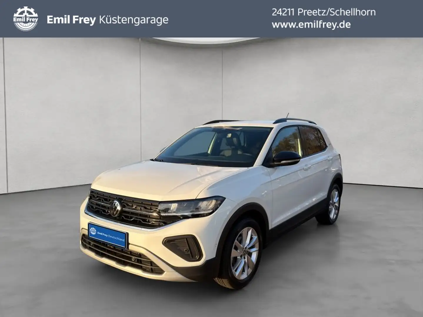Volkswagen T-Cross 1.0 TSI Goal DSG AHK Navi LED Weiß - 1
