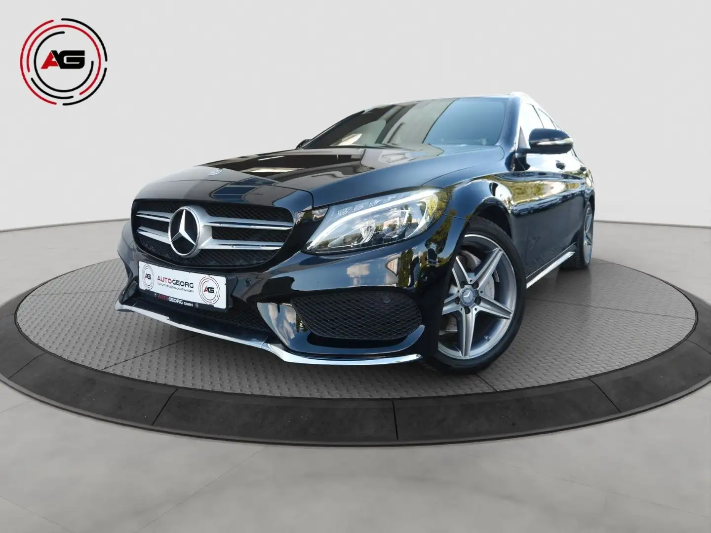 Mercedes-Benz C 220 T AMG LINE PANORAMA BURMESTER MB SCHECKHEFT Noir - 1
