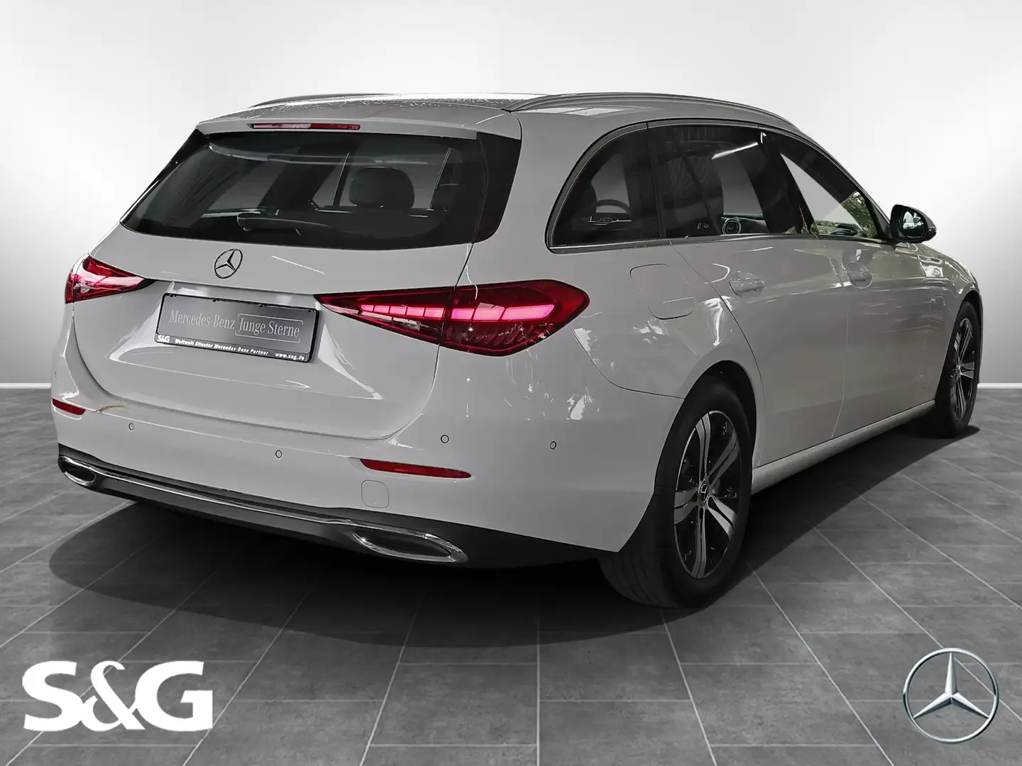 Mercedes-Benz C 200 T TOTWINKEL+MEMORY+KAMERA+CARPLAY+LED+17" Weiß - 2