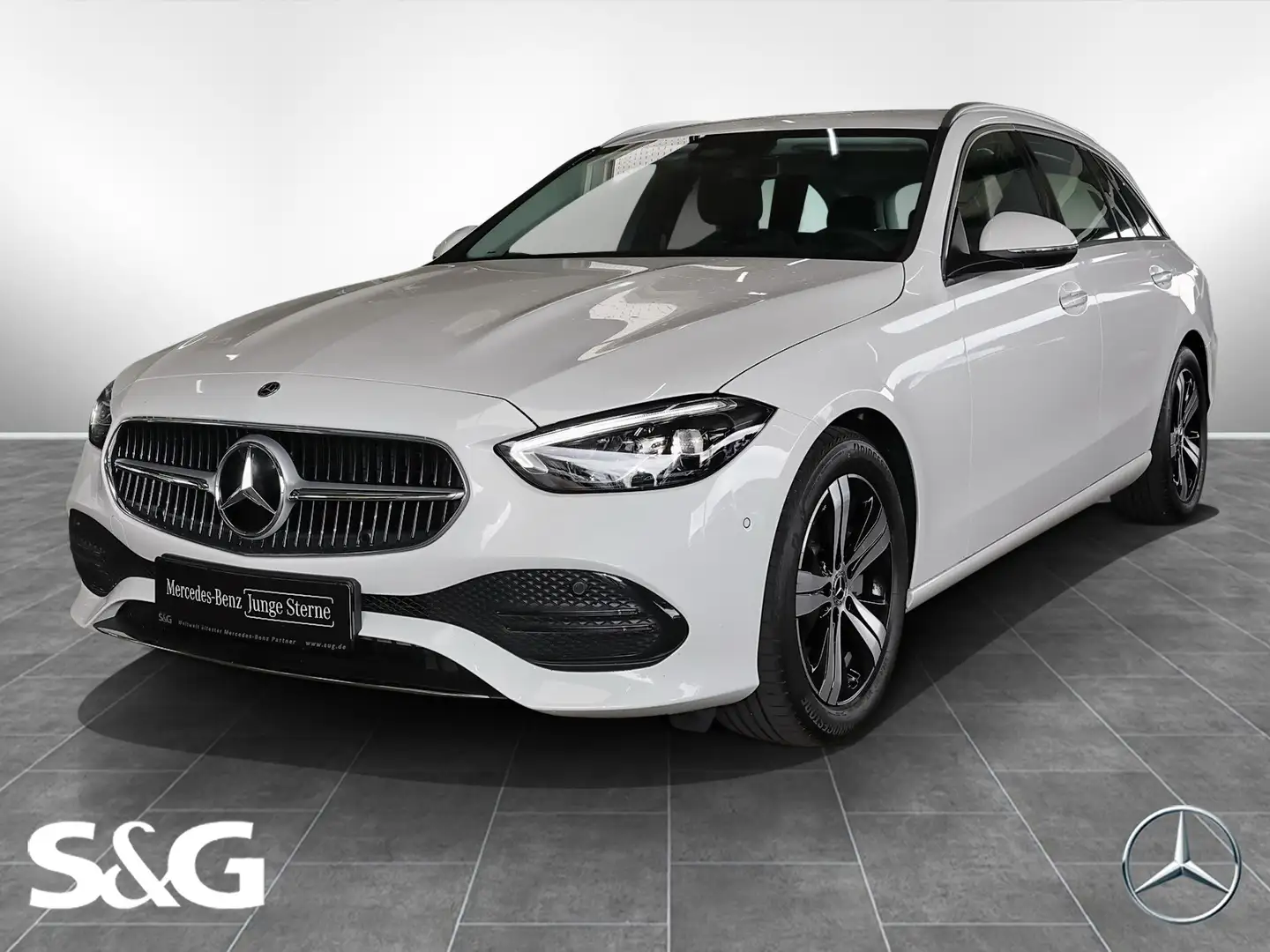 Mercedes-Benz C 200 T TOTWINKEL+MEMORY+KAMERA+CARPLAY+LED+17" Weiß - 1
