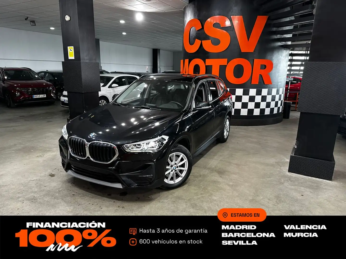 BMW X1 xDrive 20dA Negro - 1