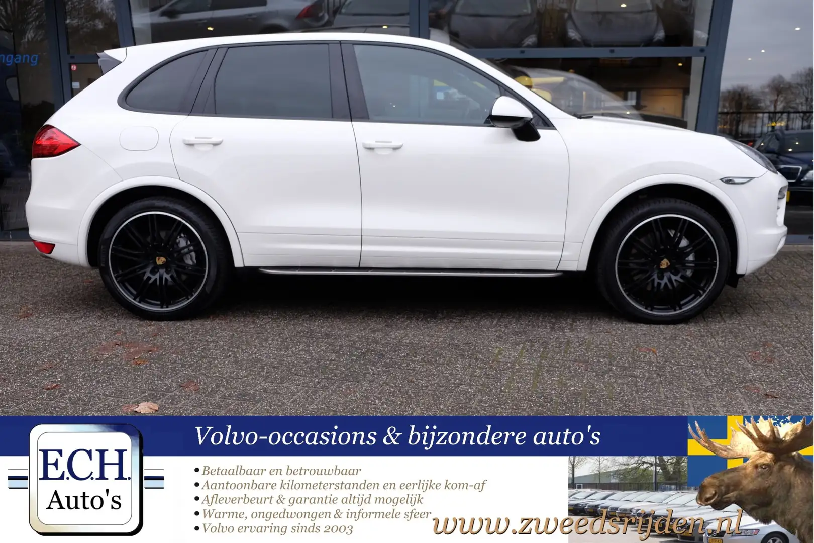 Porsche Cayenne 4.8 S Aut. 400 pk Panodak, Burmester Audio, Leer Wit - 2