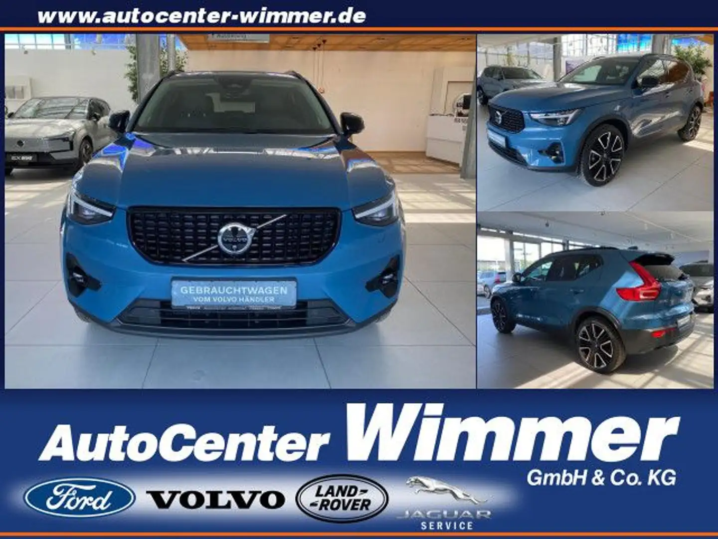 Volvo XC40 B4 B DKG Ultra Dark Pano+360 Kamera uvm. Navi Blau - 1