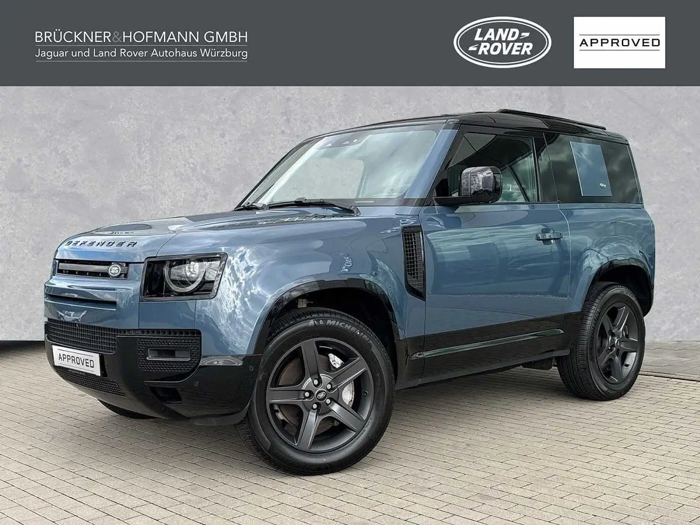 Land Rover Defender Diesel 3-Türer 90 D300 X-Dynamic SE/ AHK/ Winterpa Blau - 1