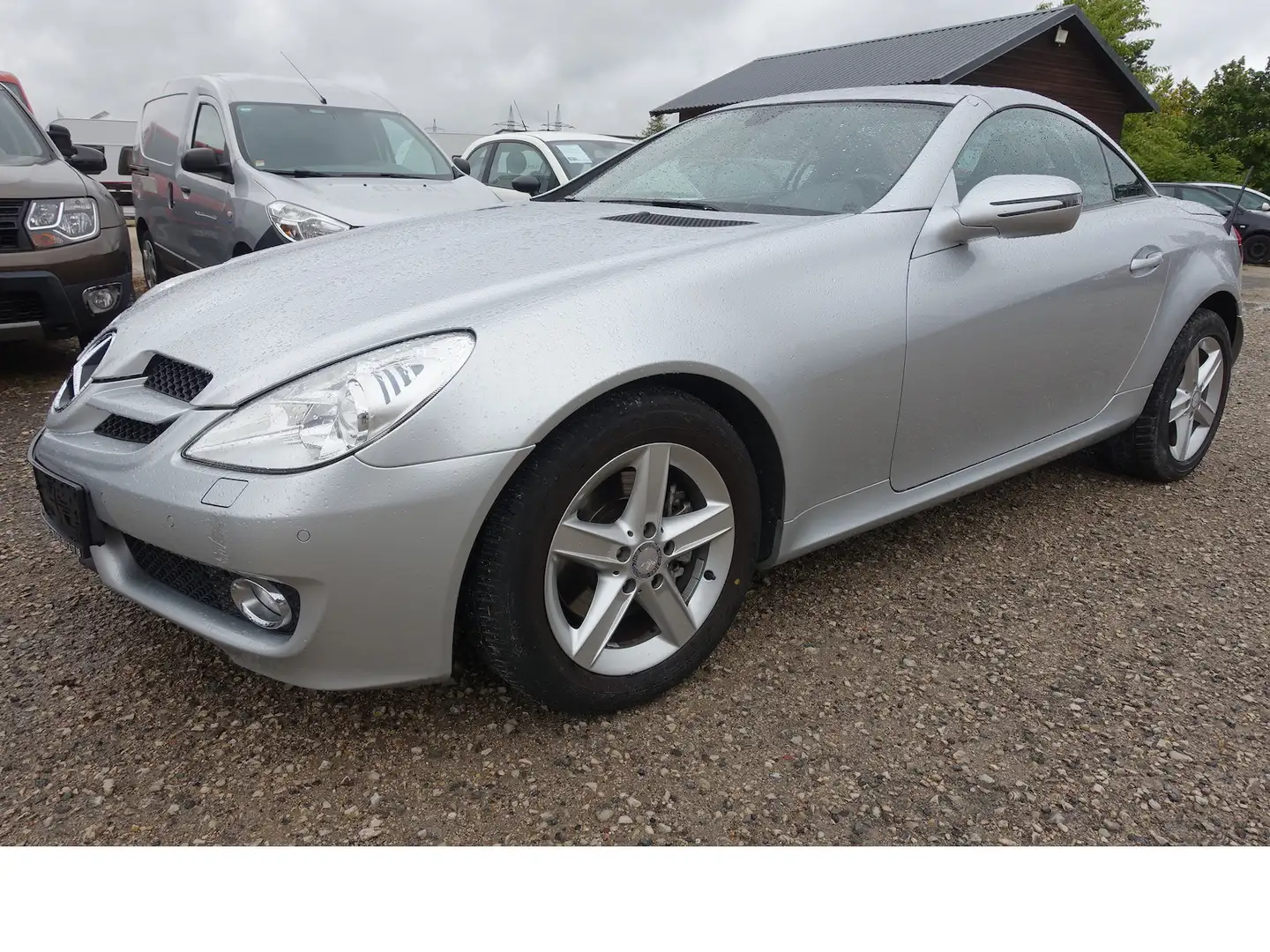 Mercedes-Benz SLK 200 Kompr. Airscarf Bi-Xenon PDC Leder Navi KD neu Silber - 1