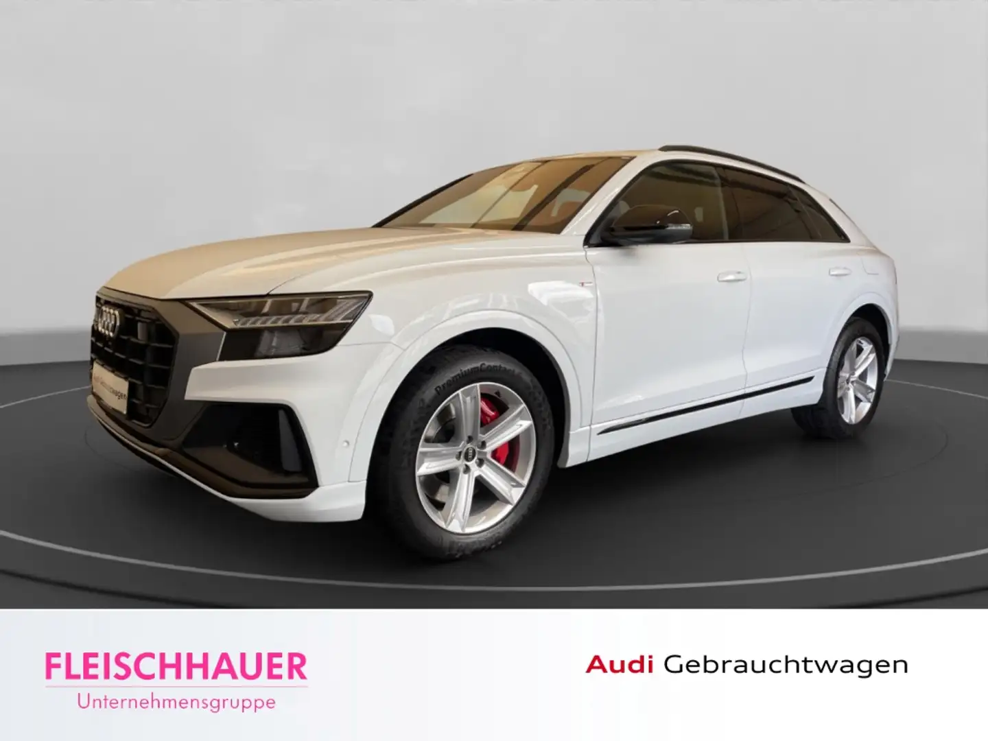 Audi Q8 S line 55 TFSI e quattro B&O ACC Leder Optik-Paket Weiß - 1