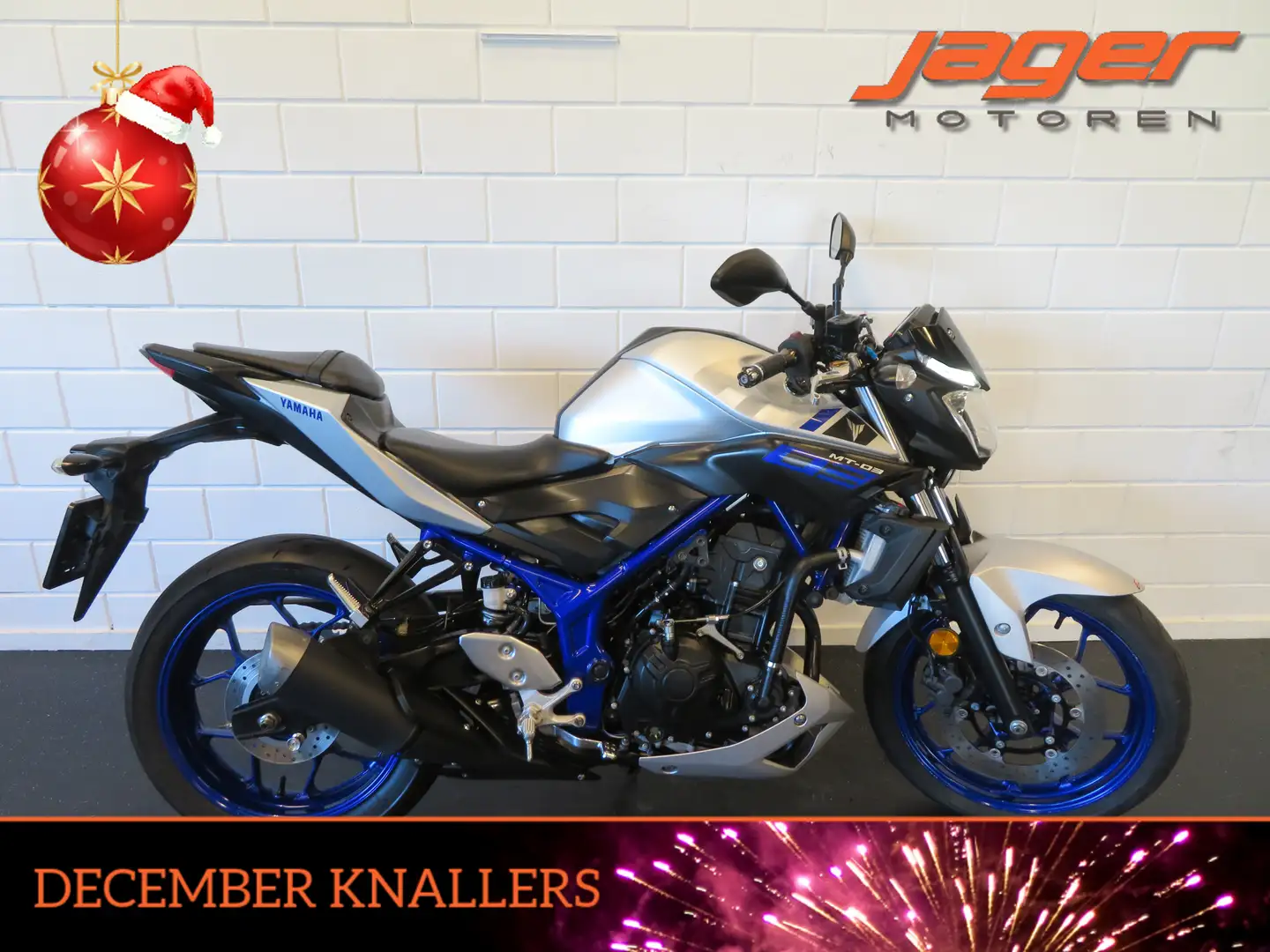 Yamaha MT-03 MT03 ABS STOERE MOTORFIETS Blauw - 1
