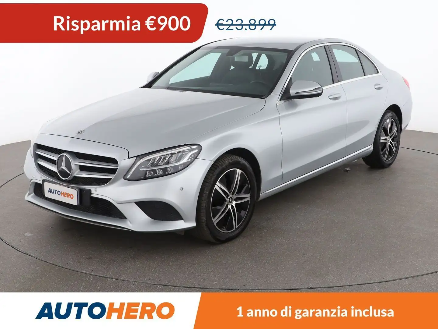 Mercedes-Benz C 180 C 180 d Sport Auto Argento - 1