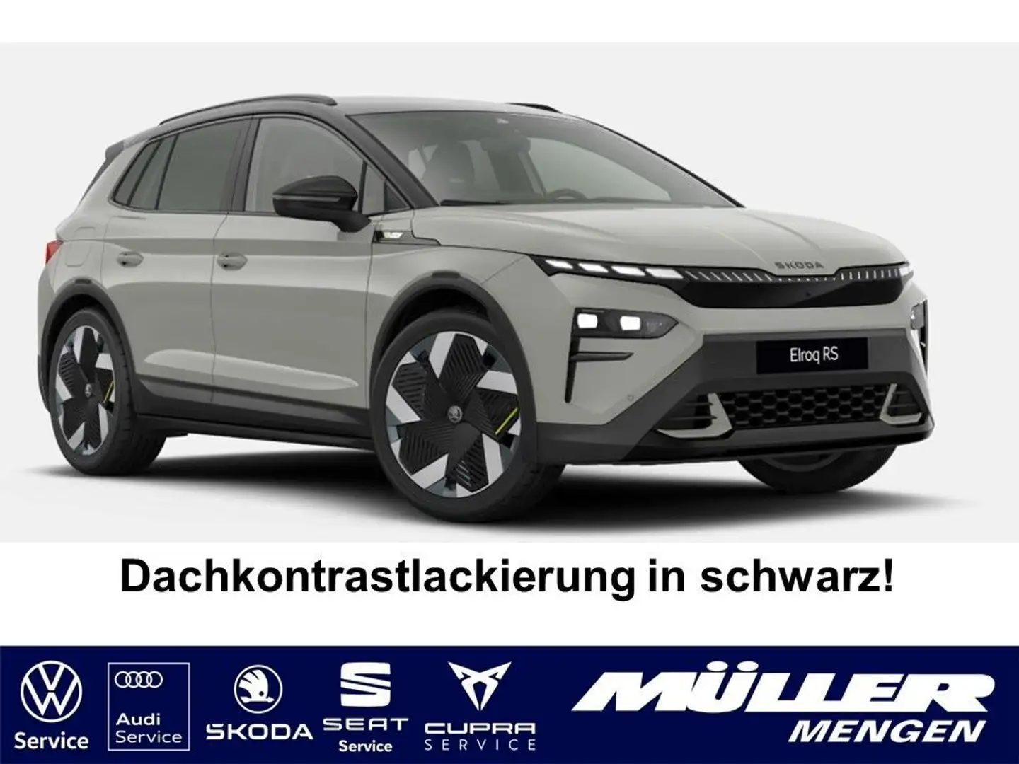 Skoda Elroq RS 84kWh Batterie Maxx|AHK|schwarzes Dach Gris - 1