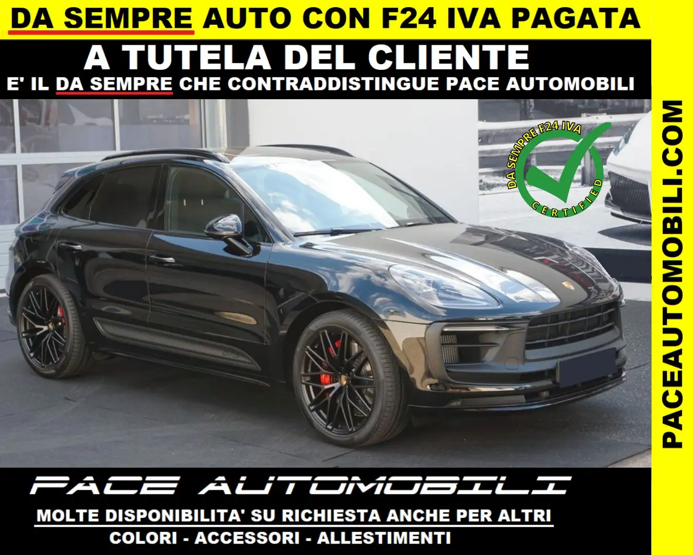 Porsche Macan GTS TETTO SPORT CHRONO PDC KAMERA PELLE ACC BLACK Nero - 1