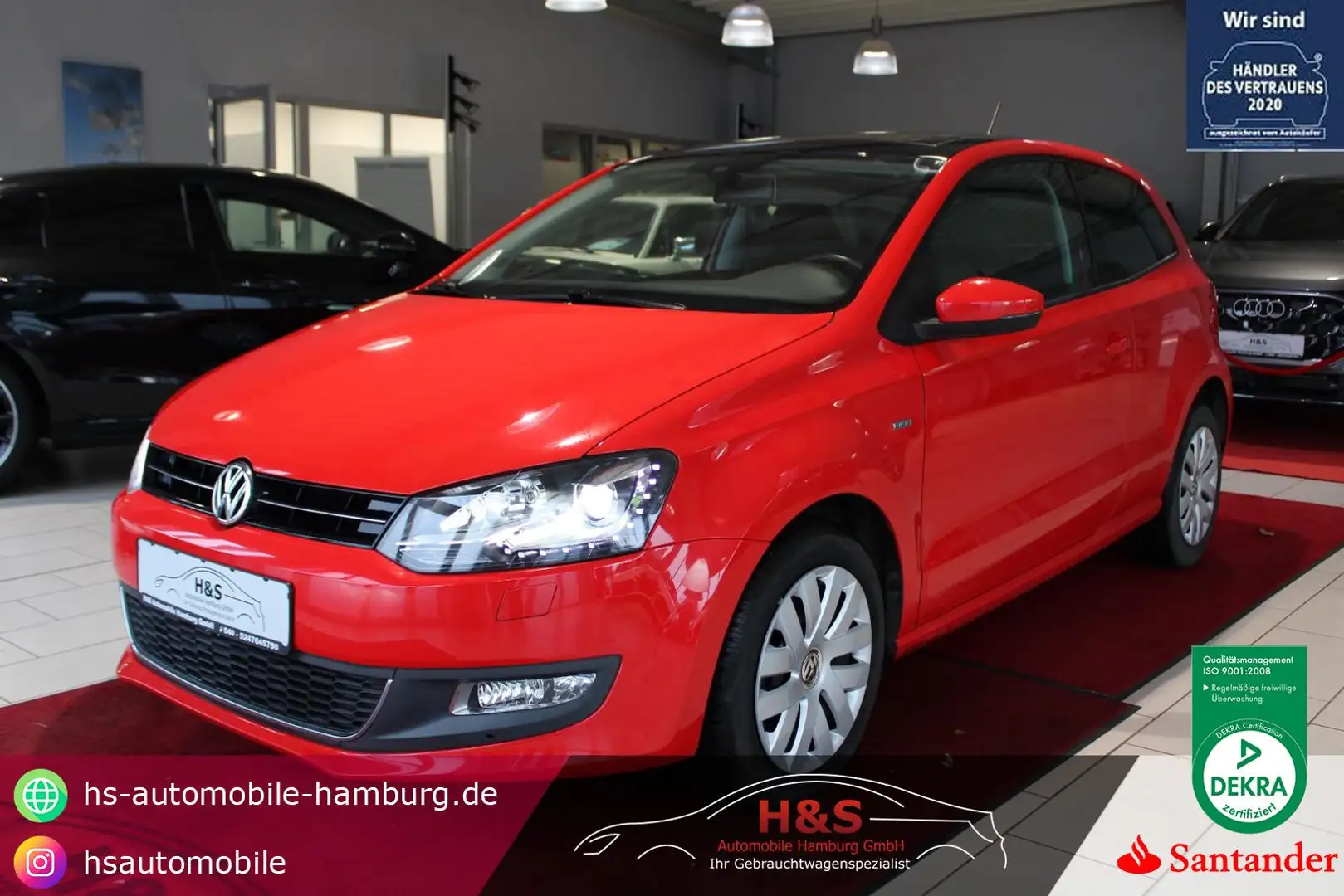 Volkswagen Polo V PANO Rot - 1