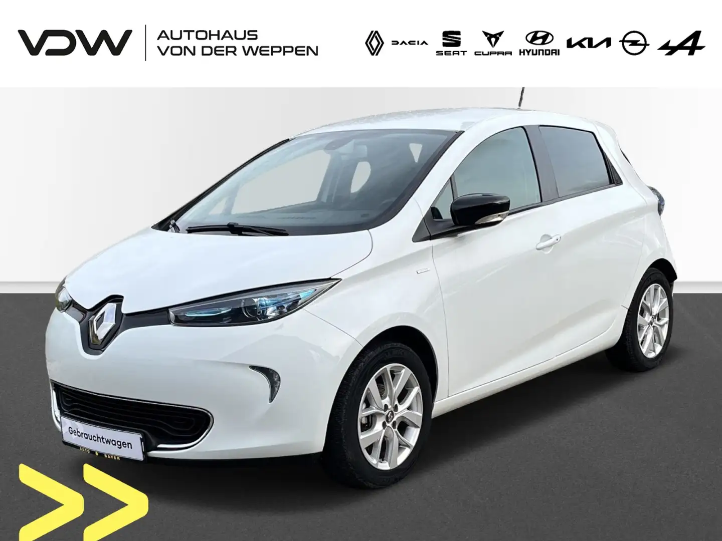 Renault ZOE Life 41kwh Navi Bluetooth Batteriekauf mögl. Weiß - 1