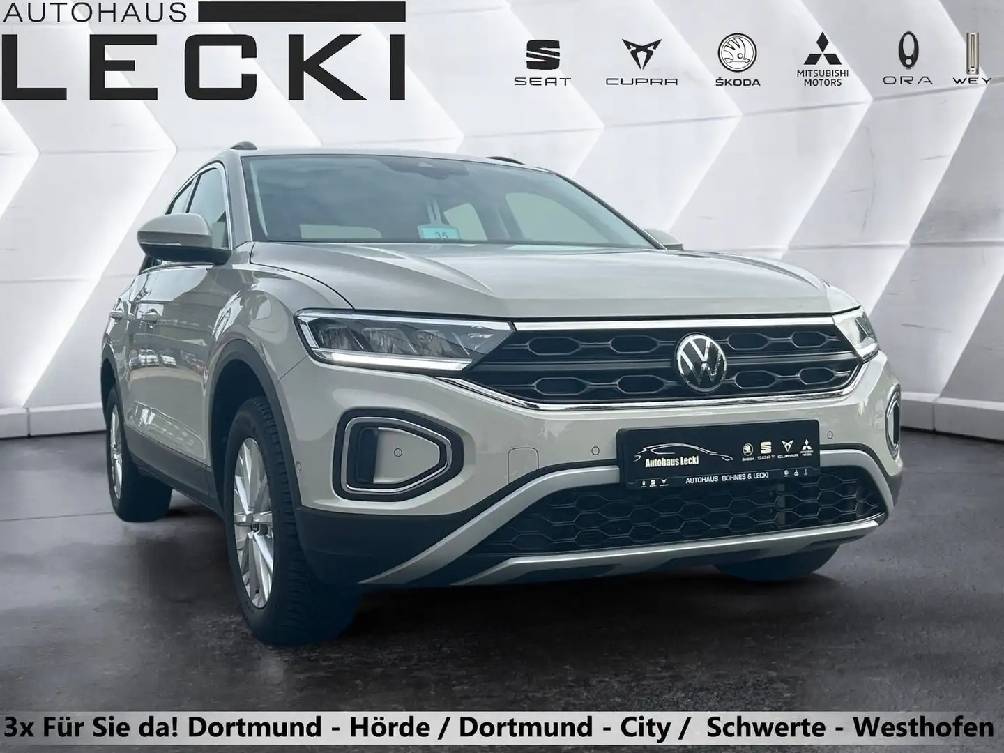 Volkswagen T-Roc Life 1.5 TSI 110kW DSG *NAVI*AHK*SHZ*PDC*FULL-LINK Gris - 1