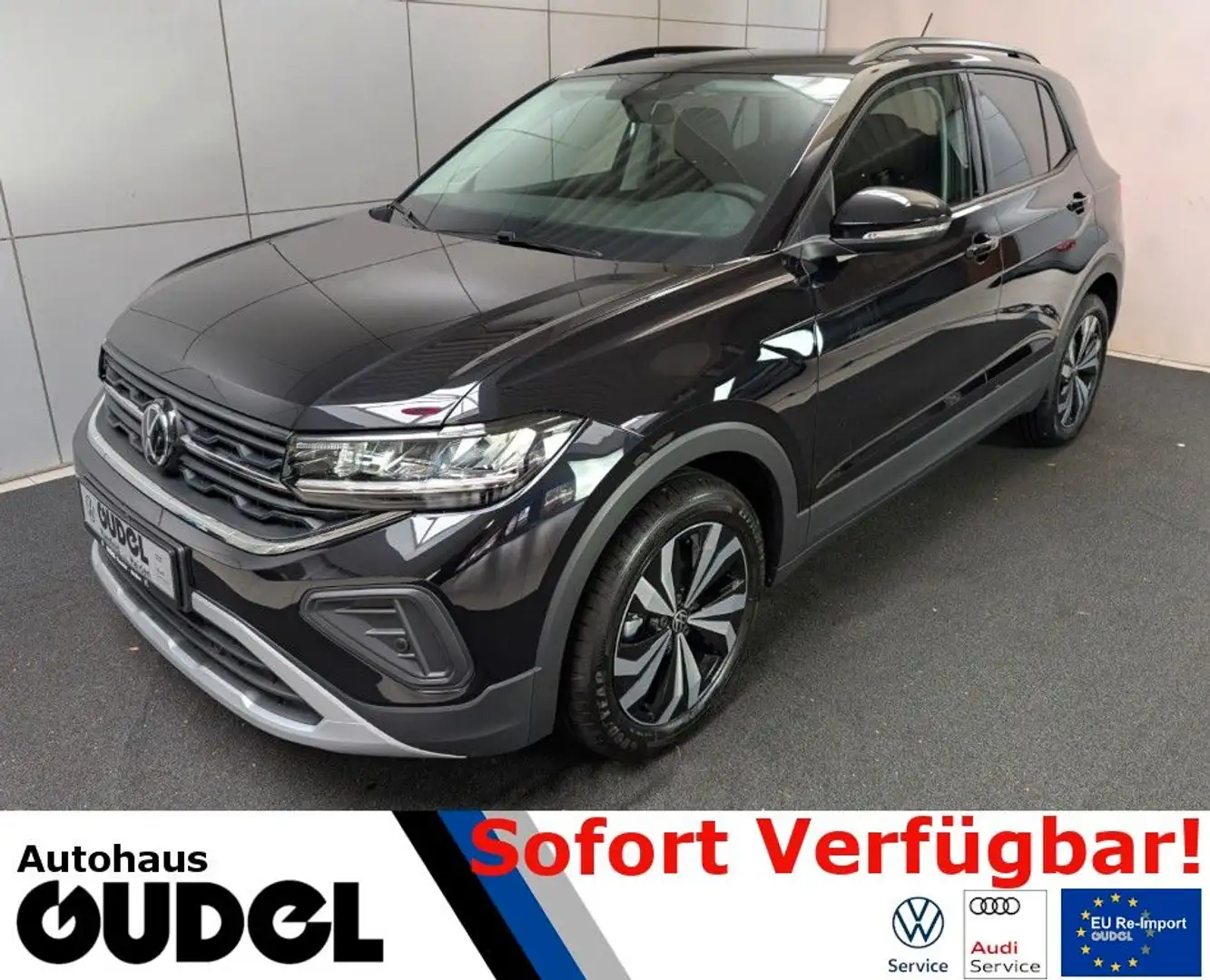 Volkswagen T-Cross 1.0 TSI DSG Life AHK Kamera Keyless ACC Schwarz - 1