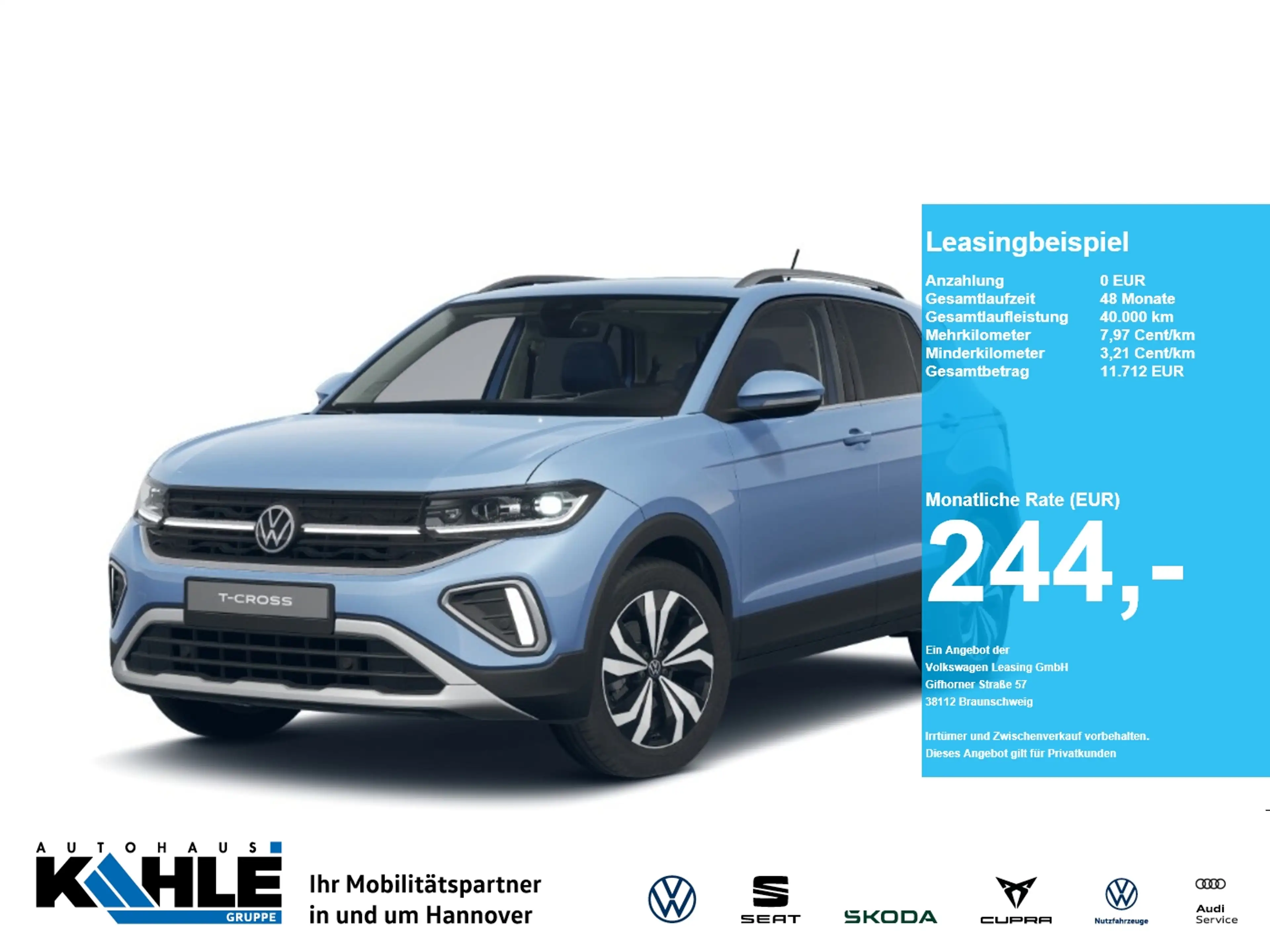 Volkswagen T-Cross 1.0 TSI DSGStyle Travel&Comfort AHK GJR RFK
