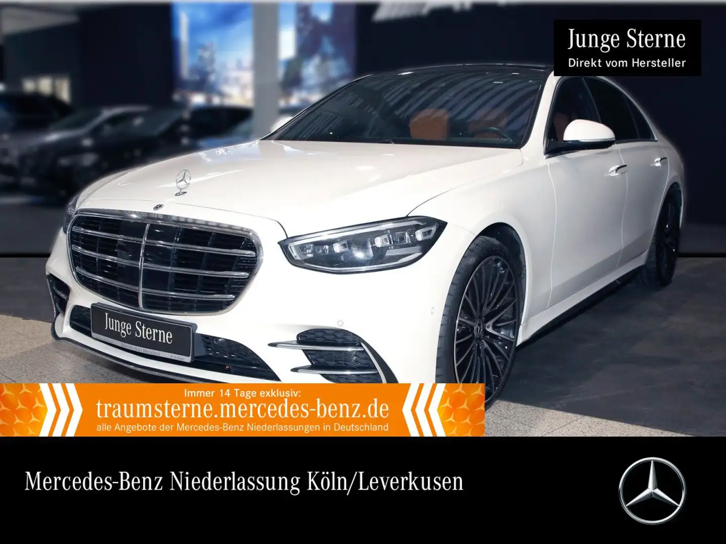 Mercedes-Benz S 600 S 580 4M AMG+PANO+MULTIBEAM+BURMESTER4D+FAHRASS Weiß - 1