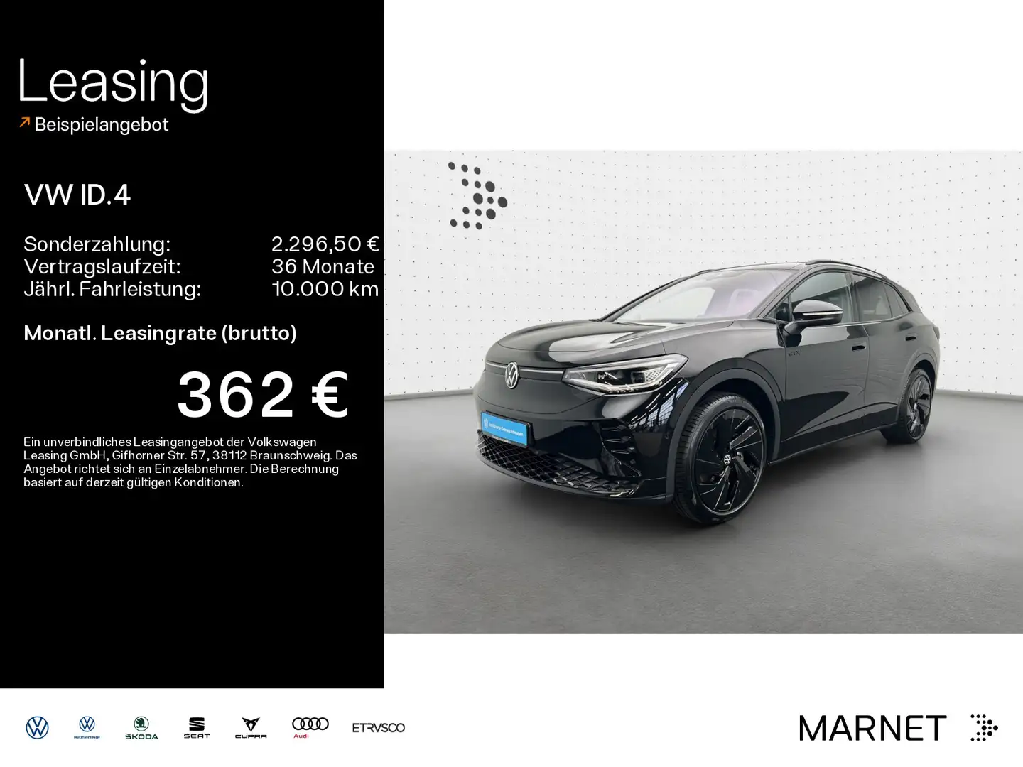 Volkswagen ID.4 GTX 4M*NAVI*PANO*360*WP*AR-HUD*H&K*21Zoll*M Schwarz - 1