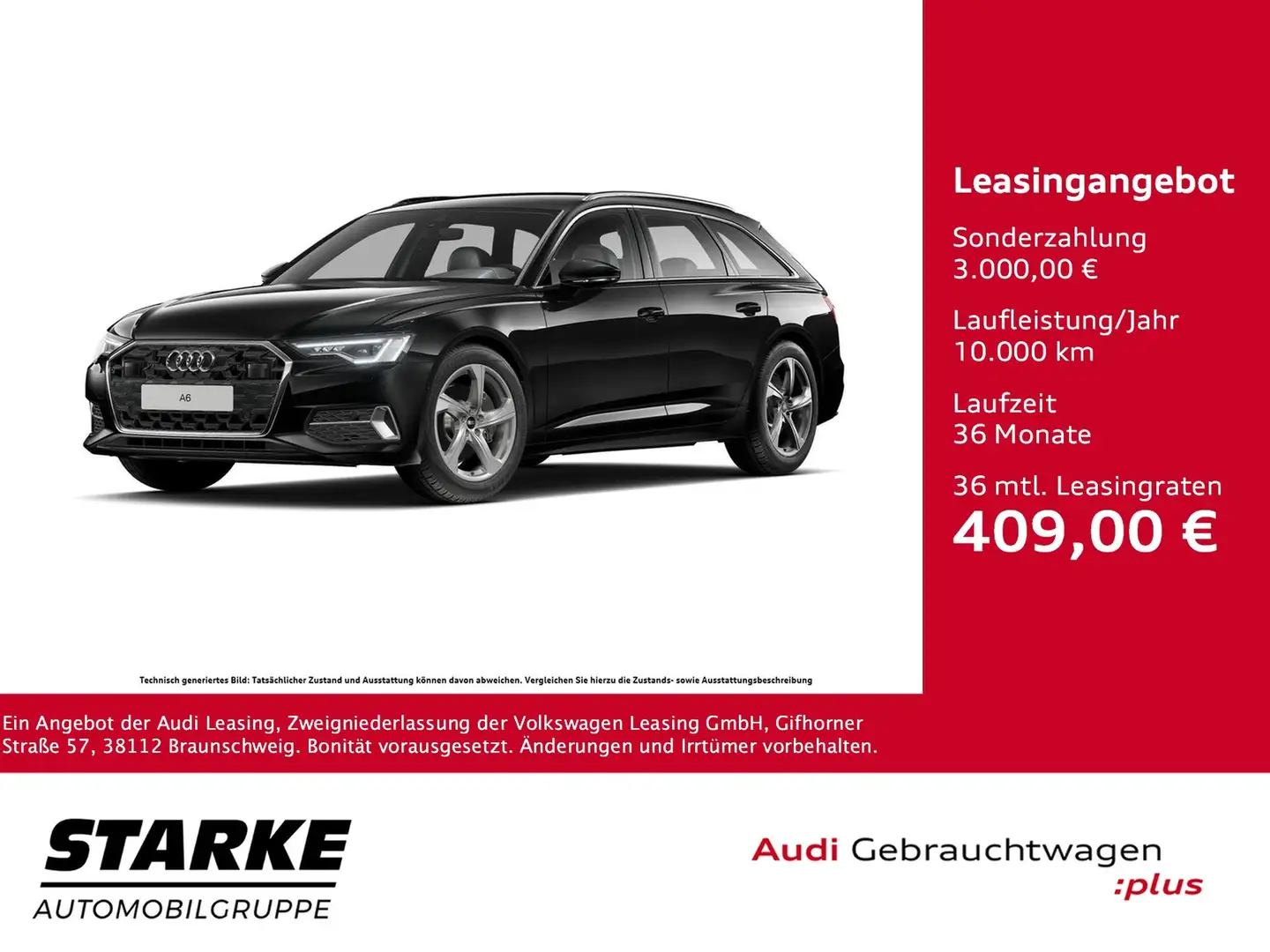 Audi A6 Avant 45 TFSI S tronic advanced Noir - 1