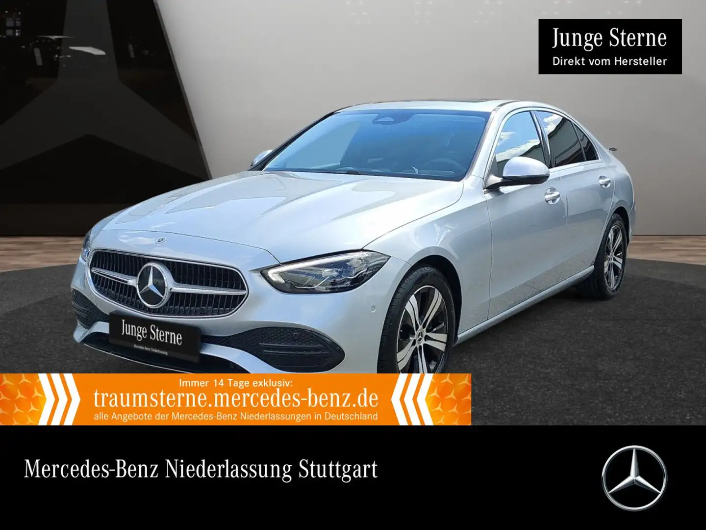 Mercedes-Benz C 180 AVANTG+AHK+LED+KAMERA+TOTW+KEYLESS+9G Zilver - 1