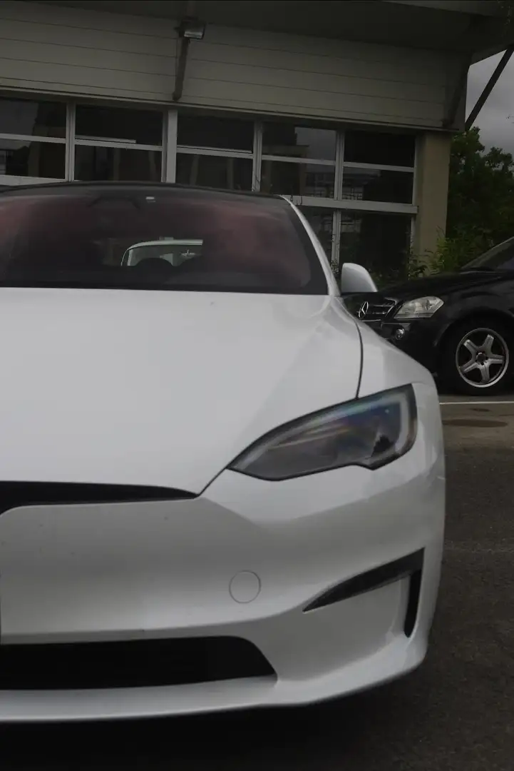 Tesla Model S Modèle S PLAID 1020ch Transmission intégrale Blanc - 2