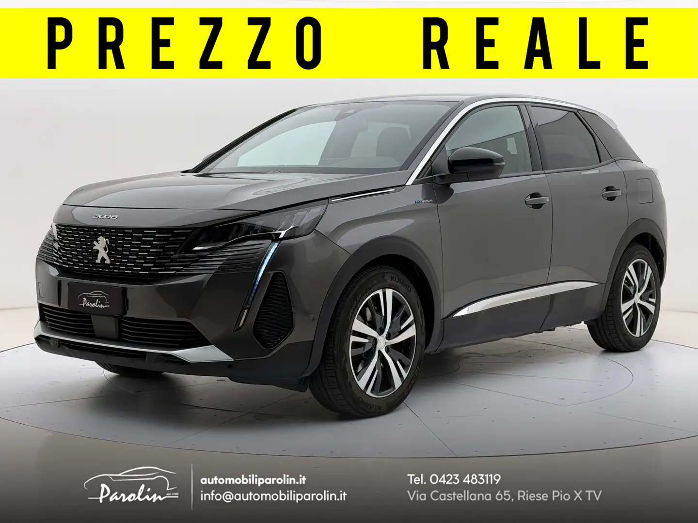 Peugeot 3008 1.6 hybrid4 phev Allure Pack e-eat8 Prezzo REALE Gris - 1