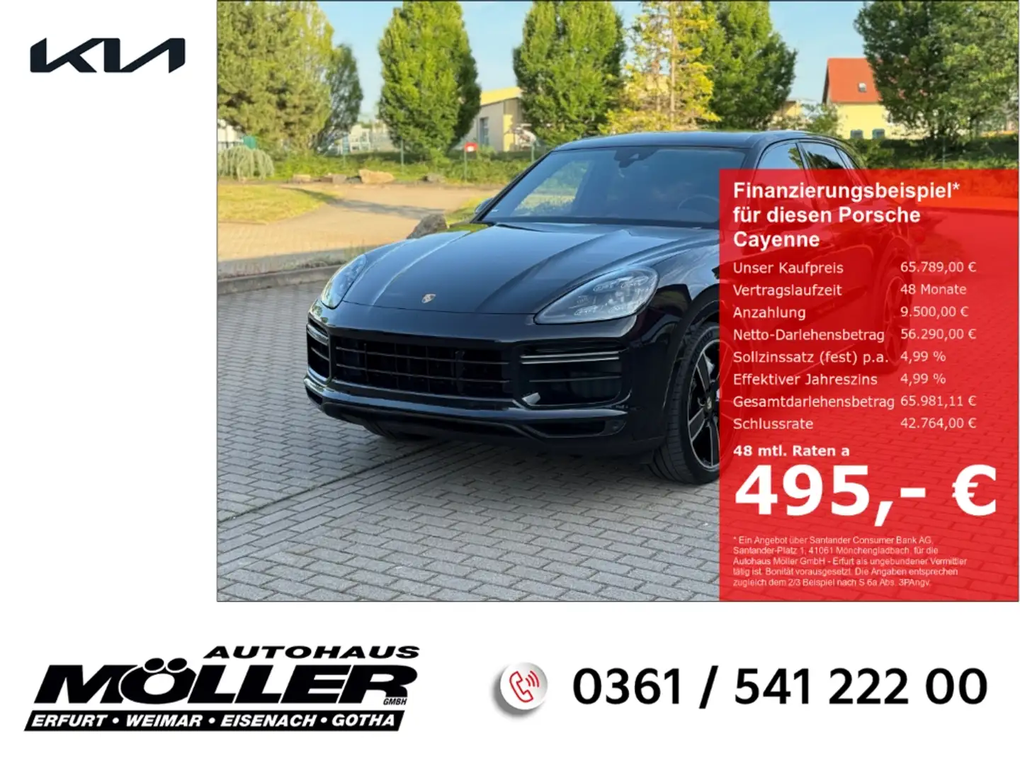 Porsche Cayenne Turbo APPROVED Chrono PDCC Matrix 22Zoll Hinterach Noir - 1