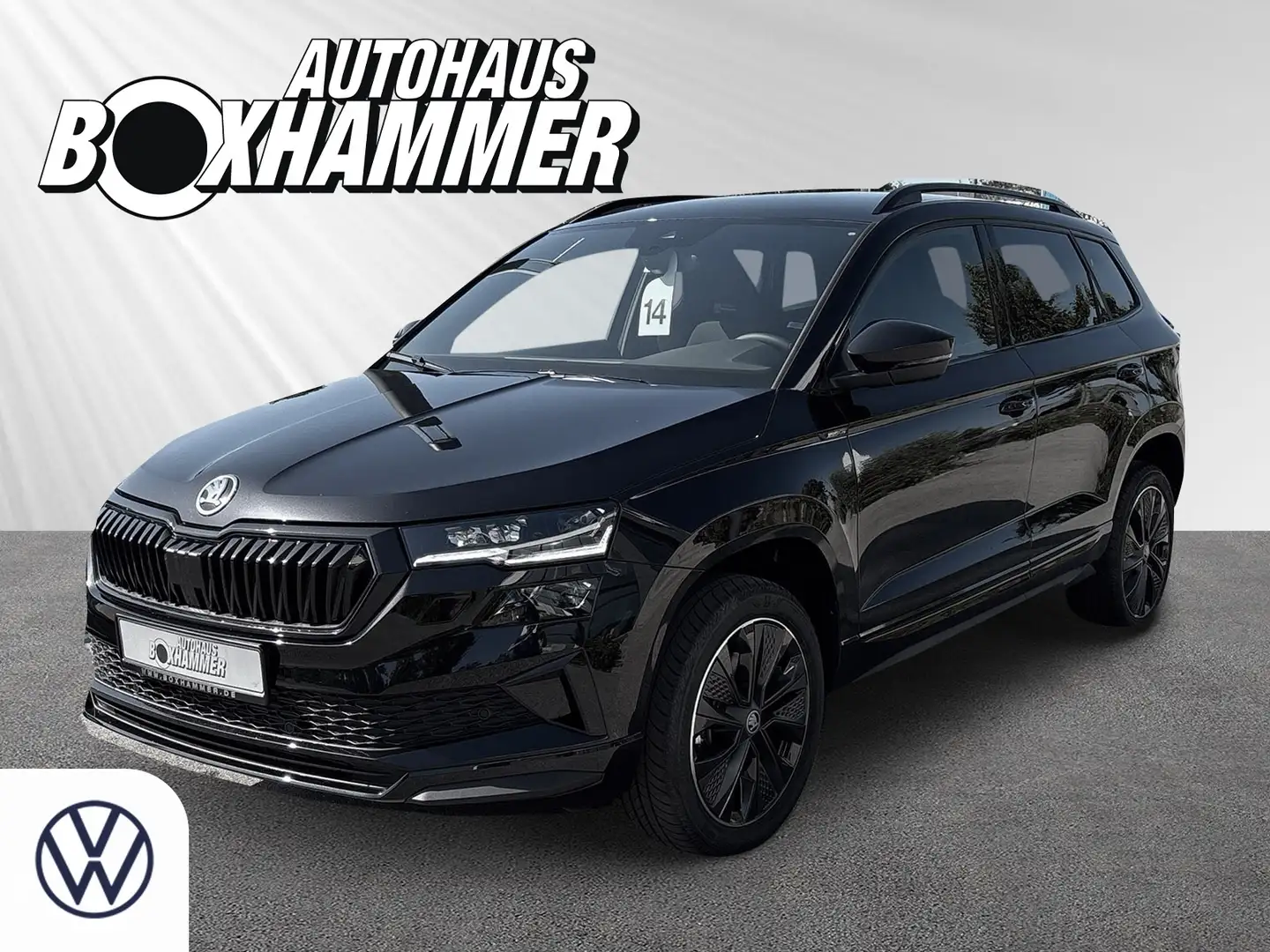 Skoda Karoq 1,5 TSI DSG Sportline NAVI+RÜCK.KAM+AHK+EL.HECKKL Schwarz - 1