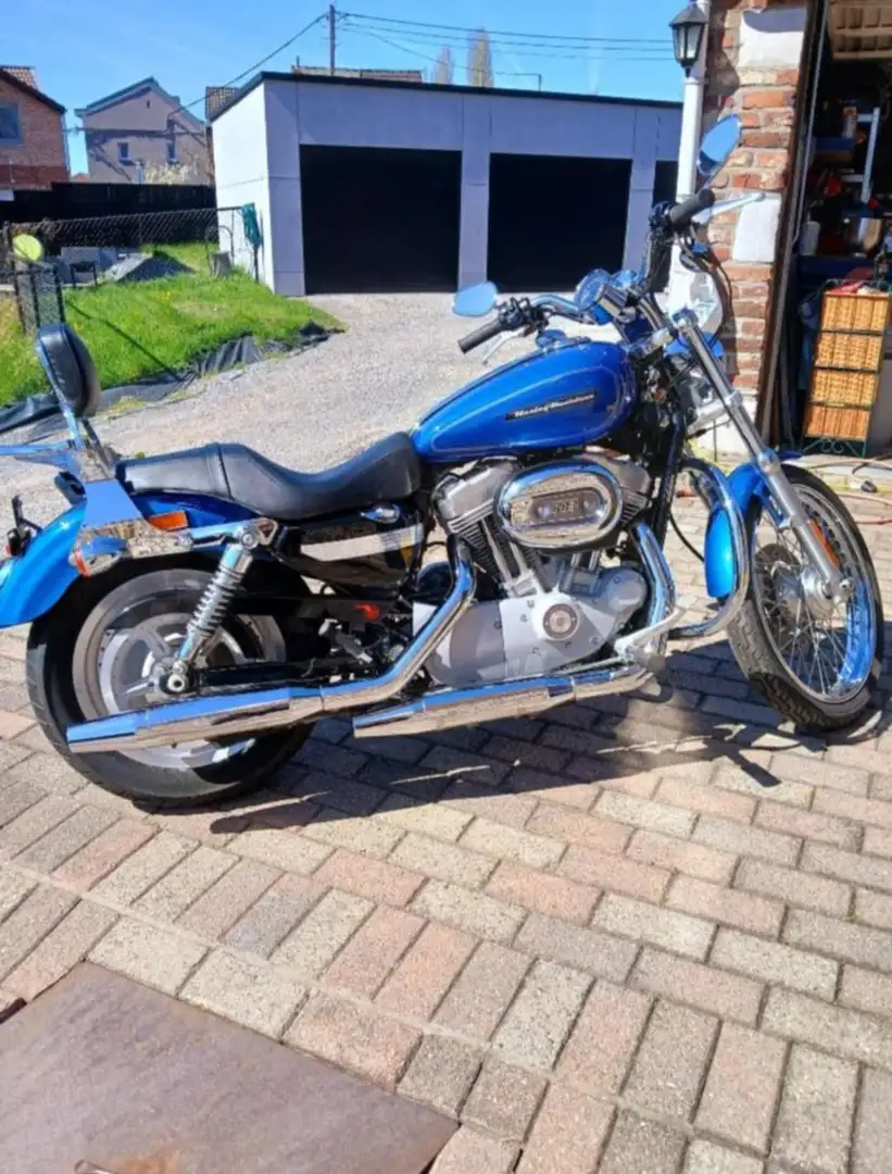 Harley-Davidson Sportster XL 883 Custom injection Blauw - 2