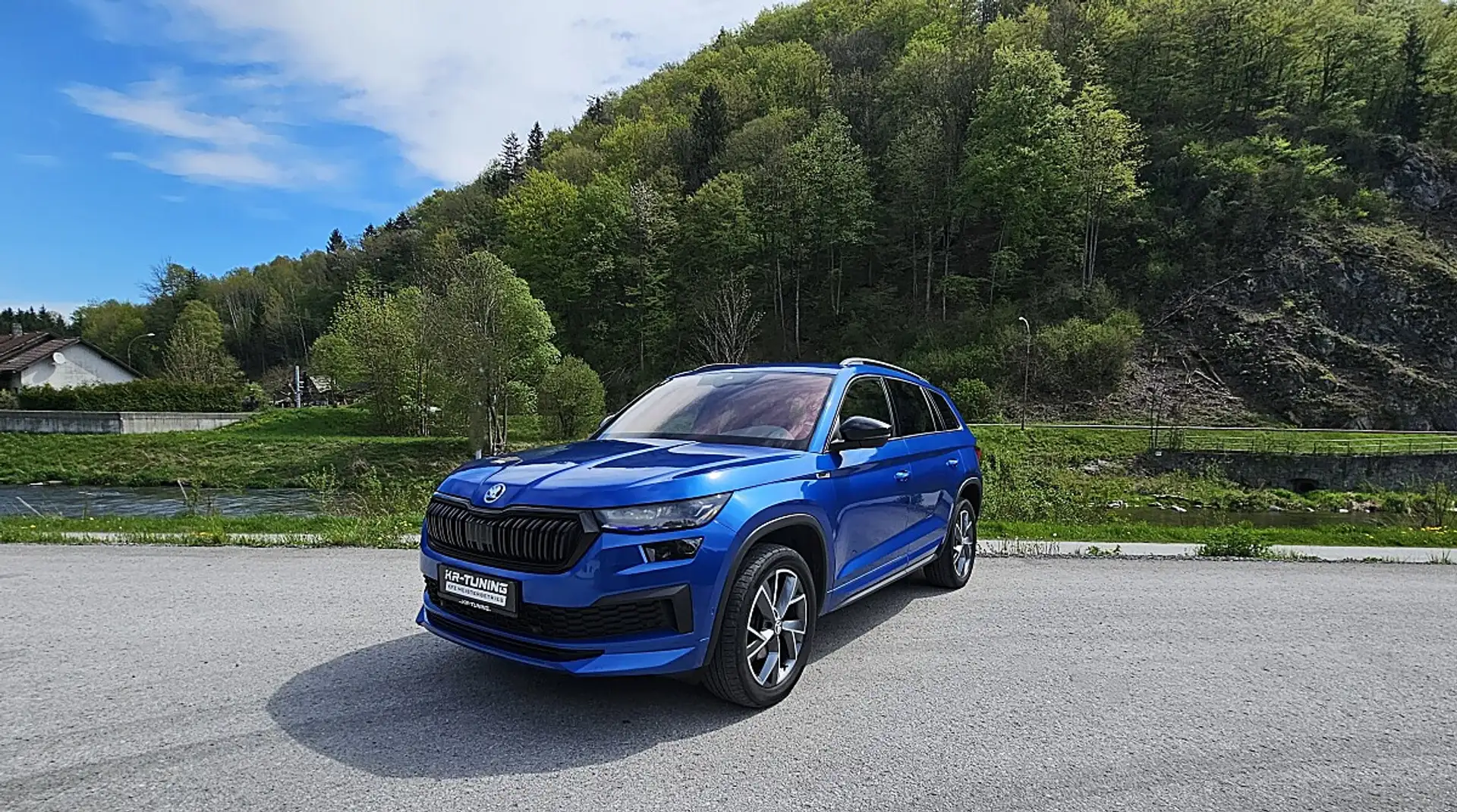 Skoda Kodiaq 2,0 TDI SCR 4x4 Sportline DSG – Top Ausstattung... Blau - 1