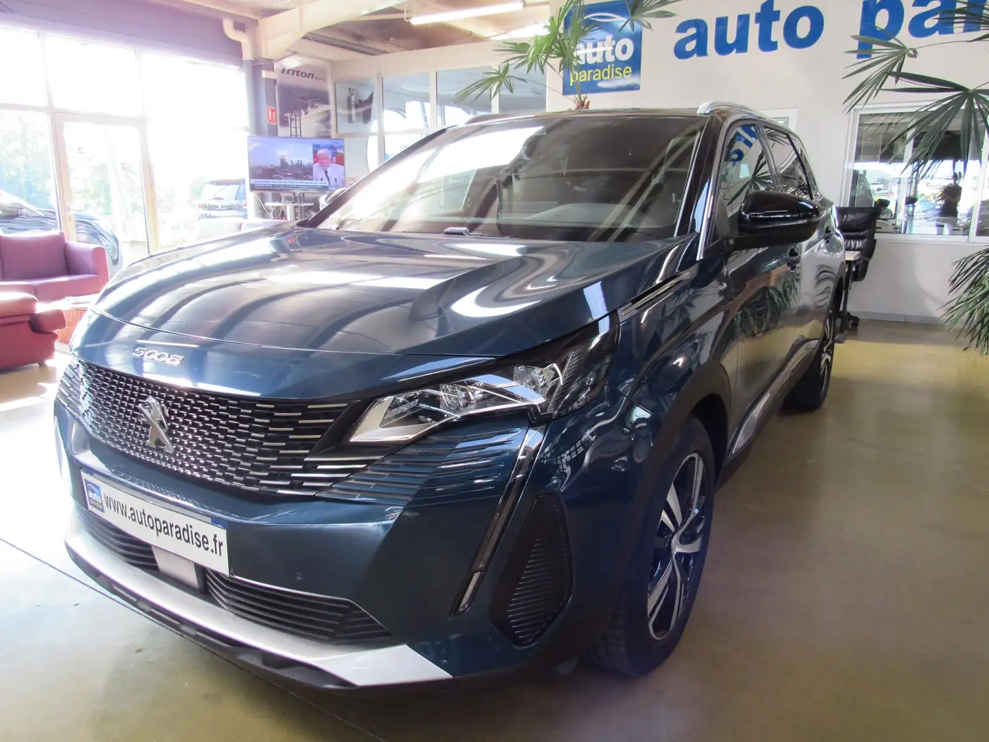 Peugeot 5008 1.2 130 GT EAT8 + TOIT OUVRANT Blauw - 1