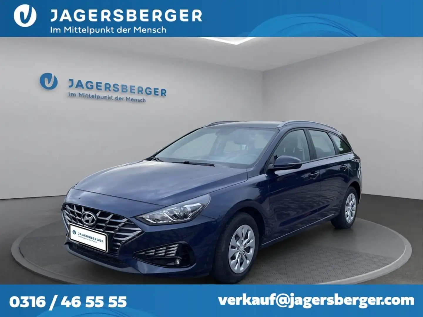 Hyundai i30 CW 1,0 T-GDI i-Line Plus DCT Aut. Blau - 1