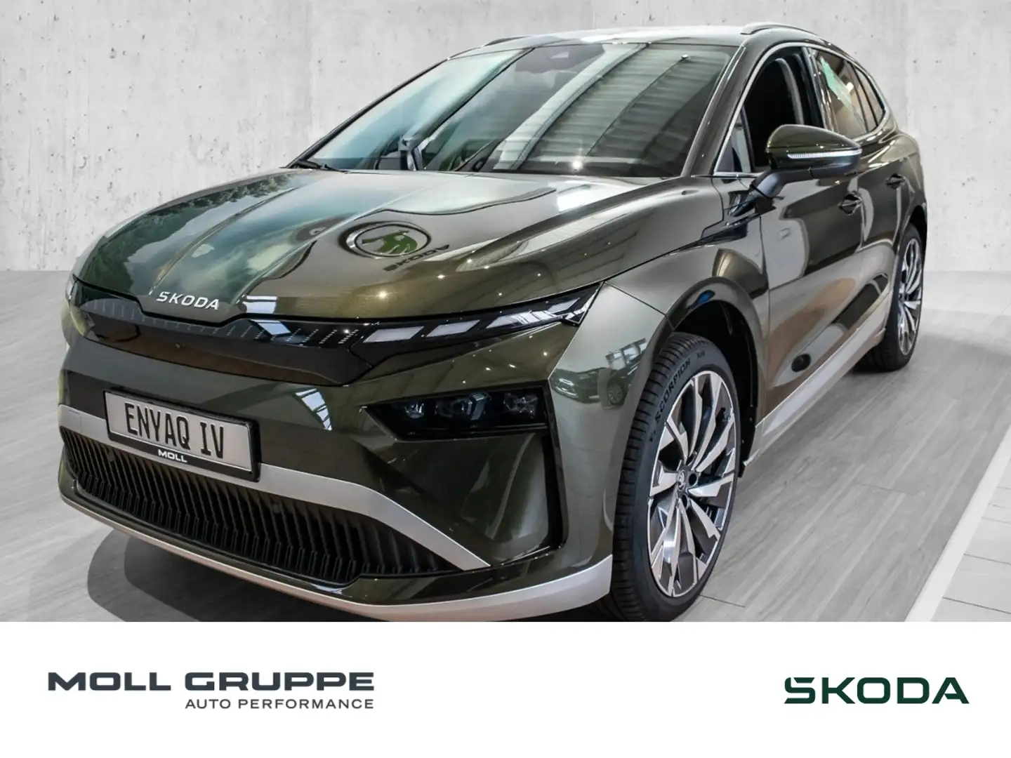 Skoda Enyaq 85 x 85x ecoSuite 4xSHZ ACC AHK AUT ELSITZ Grün - 1