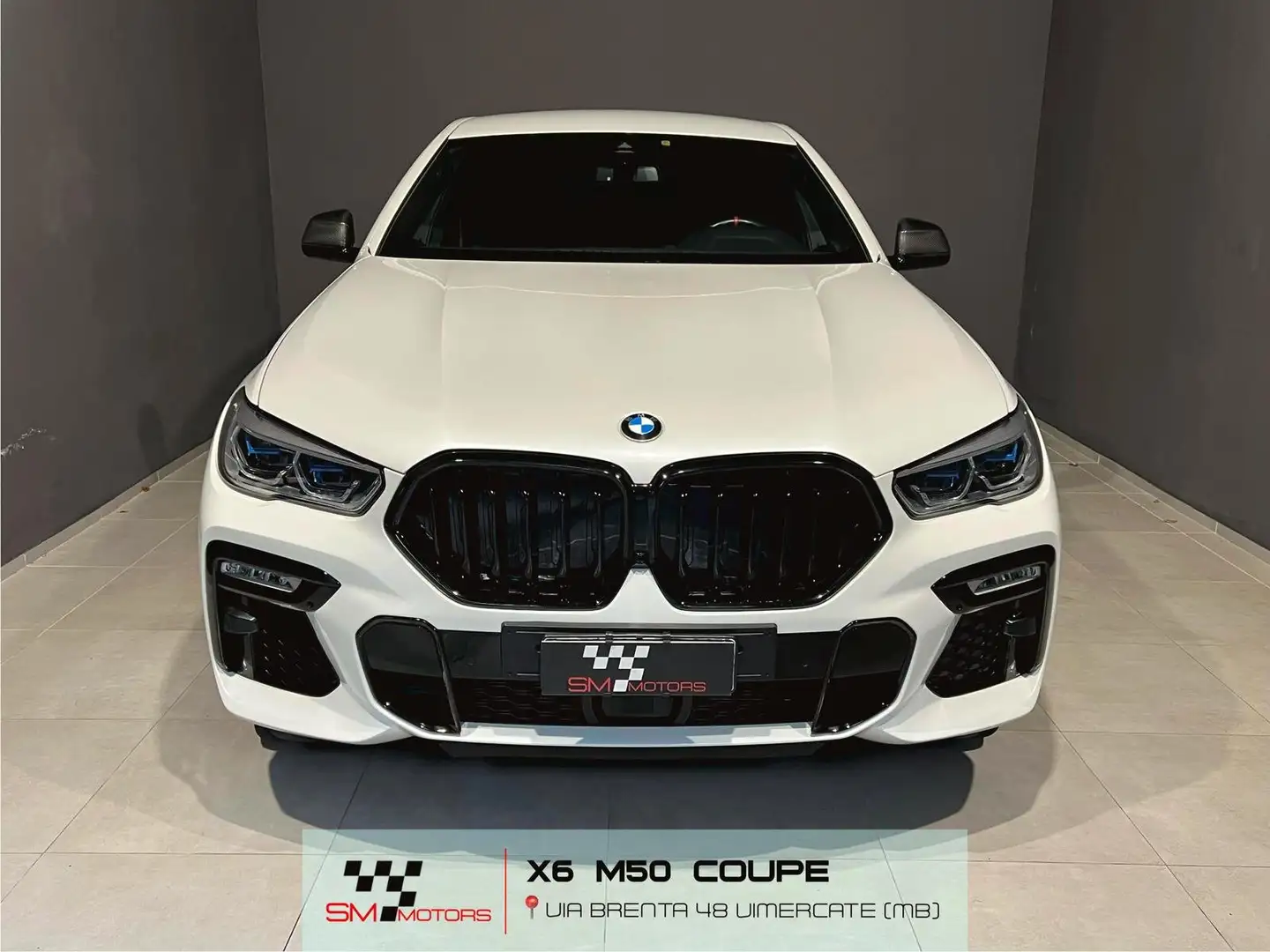 BMW X6 M50d auto Bílá - 2