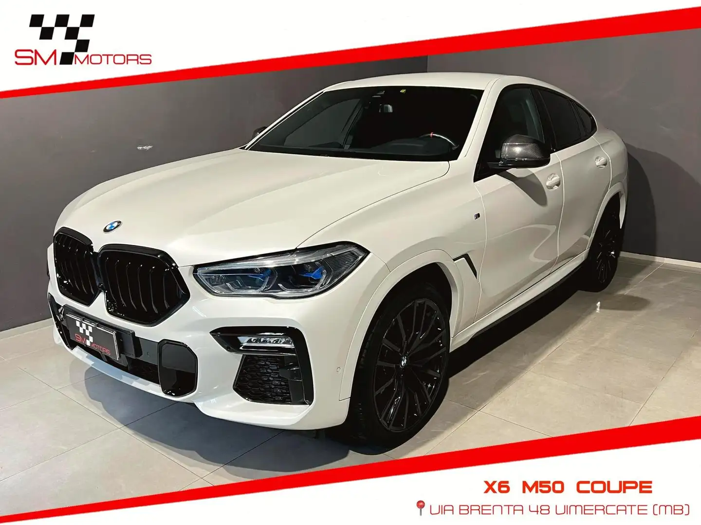 BMW X6 M50d auto Bílá - 1